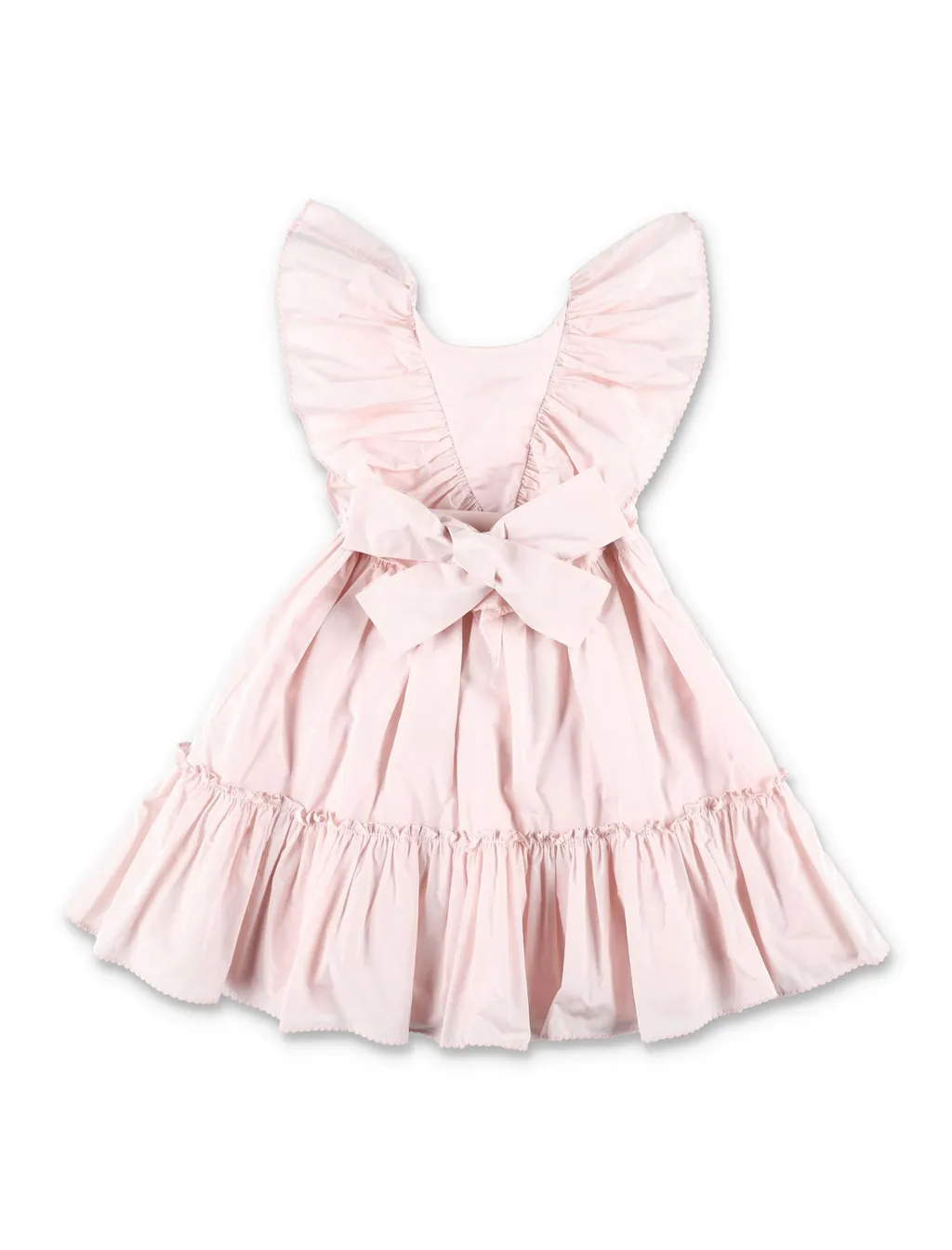 Stella Mccartney Kids Bow-Detailed Ruffled Dress