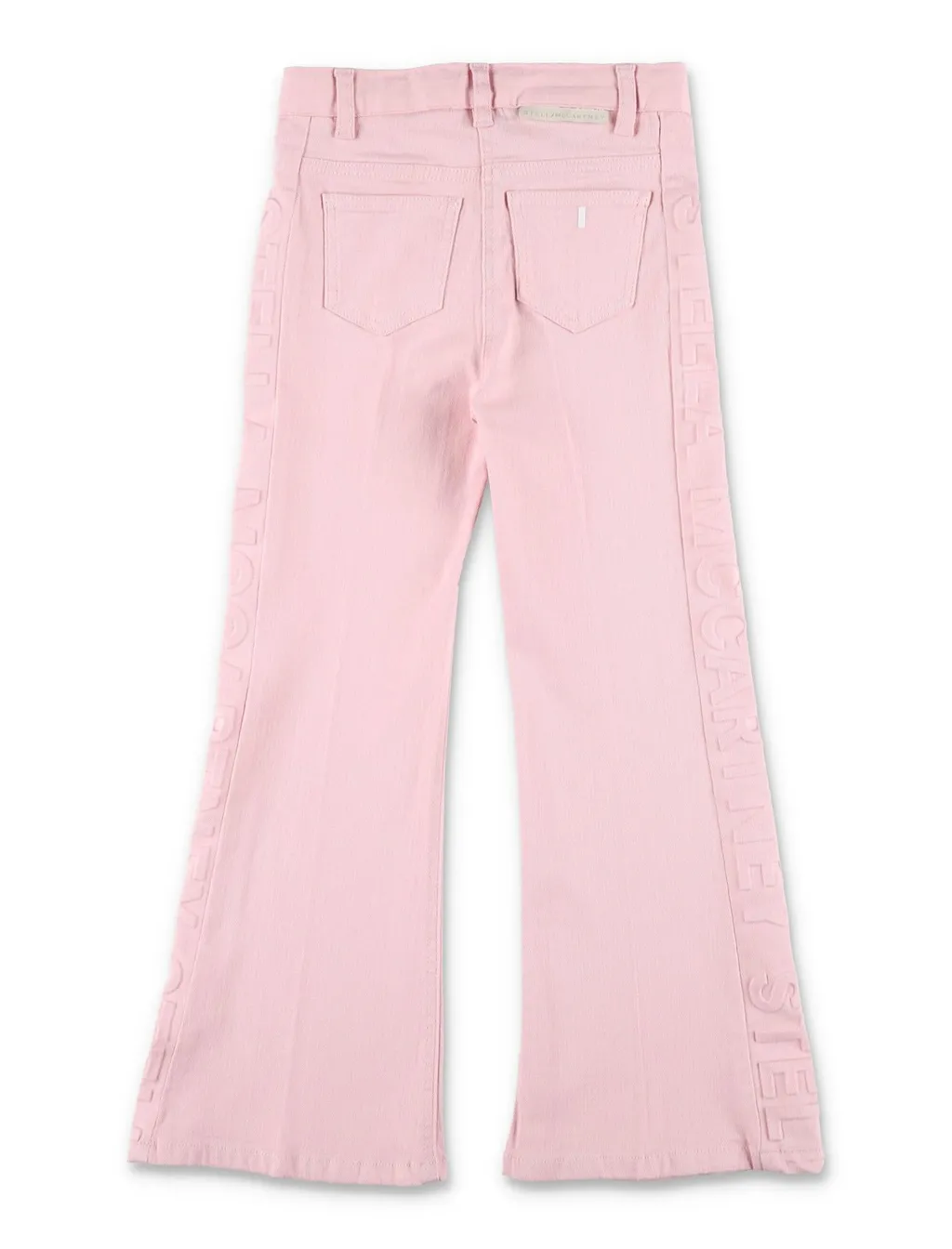 Stella Mccartney Kids Logo Embossed Flared Jeans