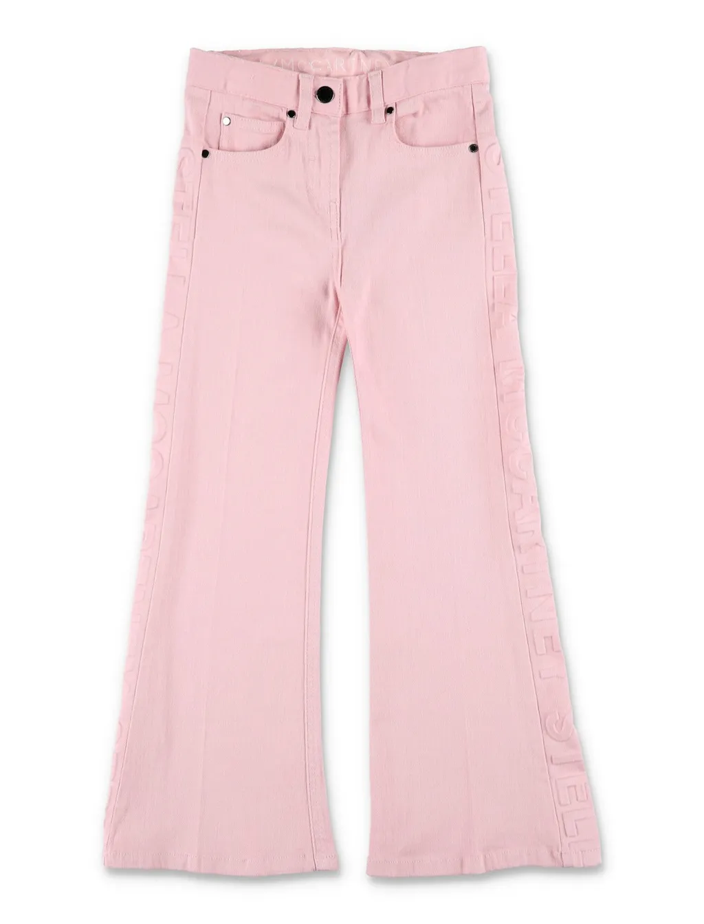 Stella Mccartney Kids Logo Embossed Flared Jeans