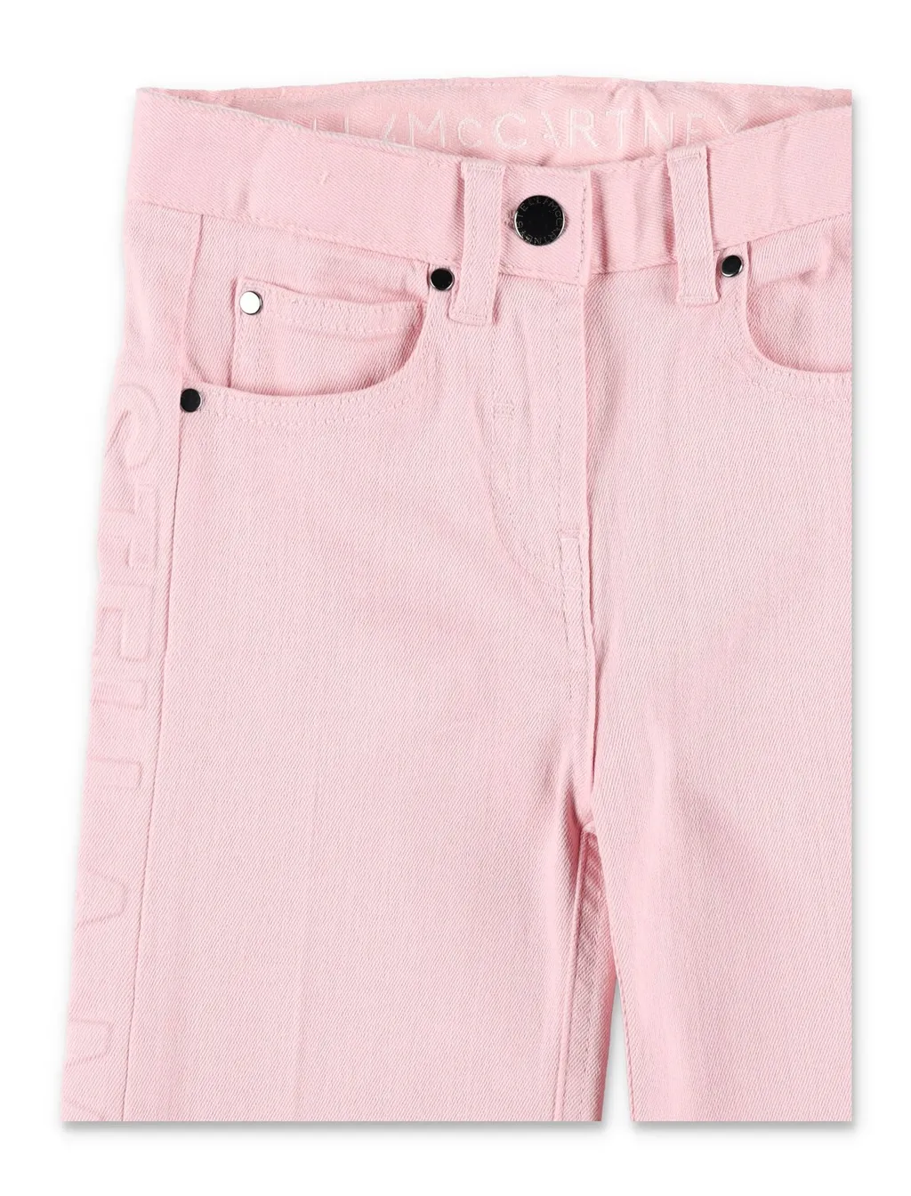 Stella Mccartney Kids Logo Embossed Flared Jeans