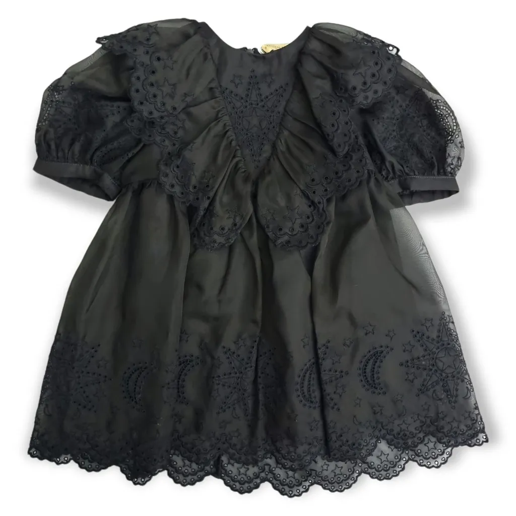 Stella Mccartney Kids Star Embroidered Flared Dress