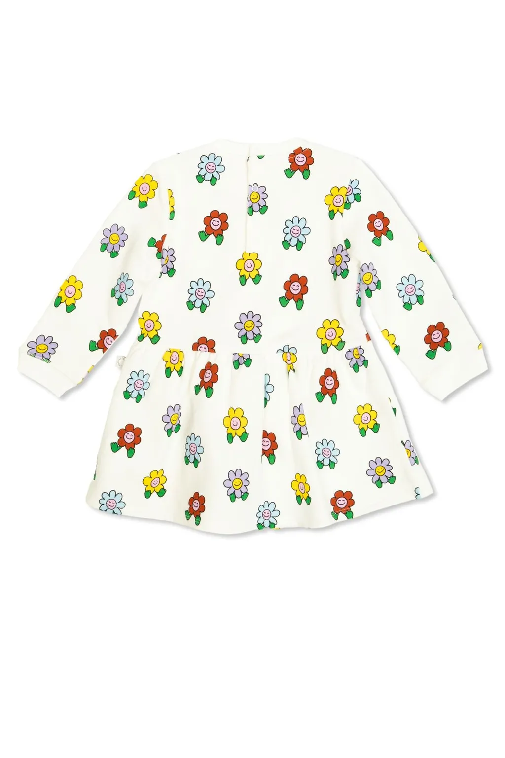 Stella Mccartney Kids All-Over Floral Printed Crewneck Dress