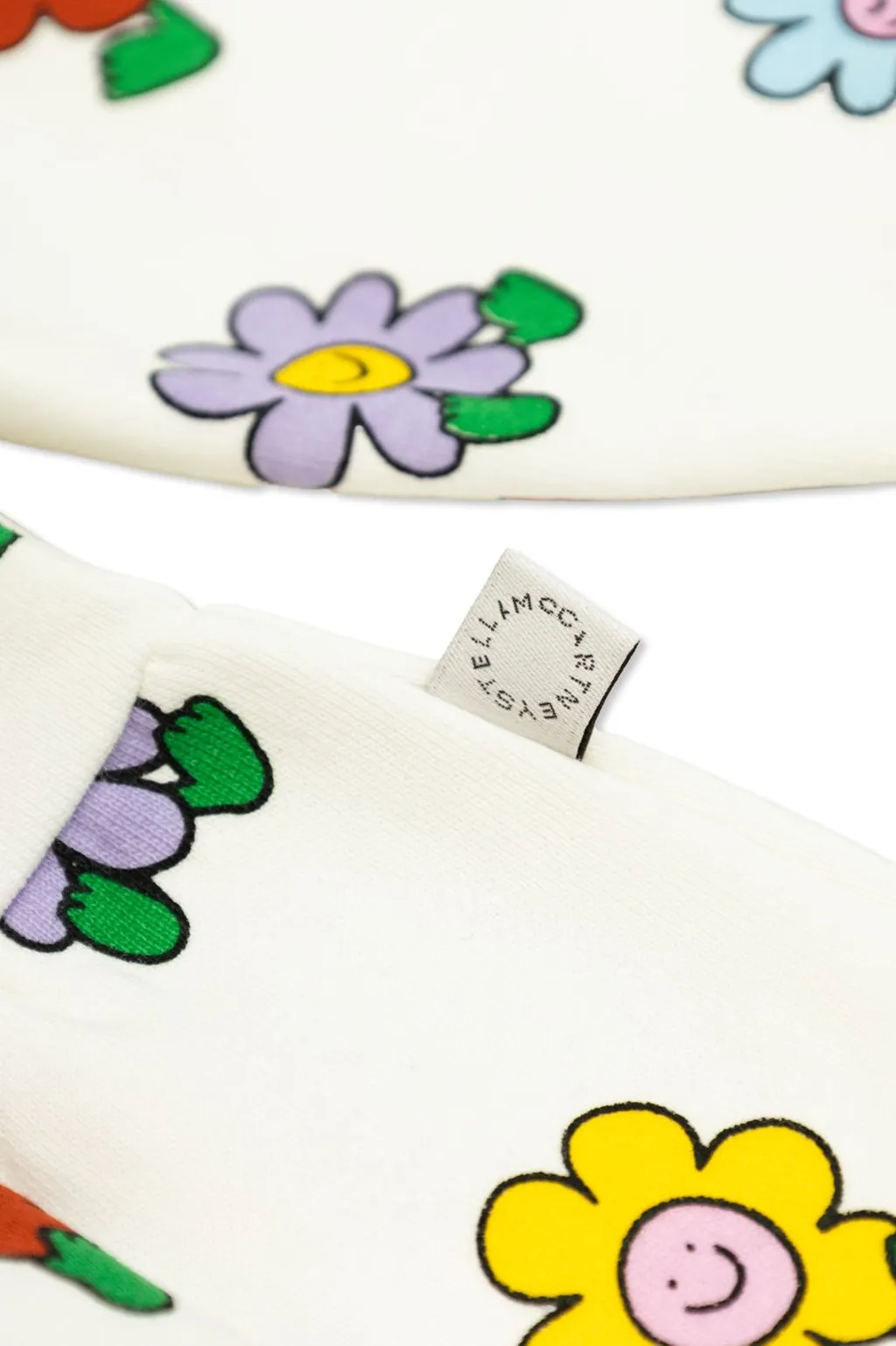 Stella Mccartney Kids All-Over Floral Printed Crewneck Dress