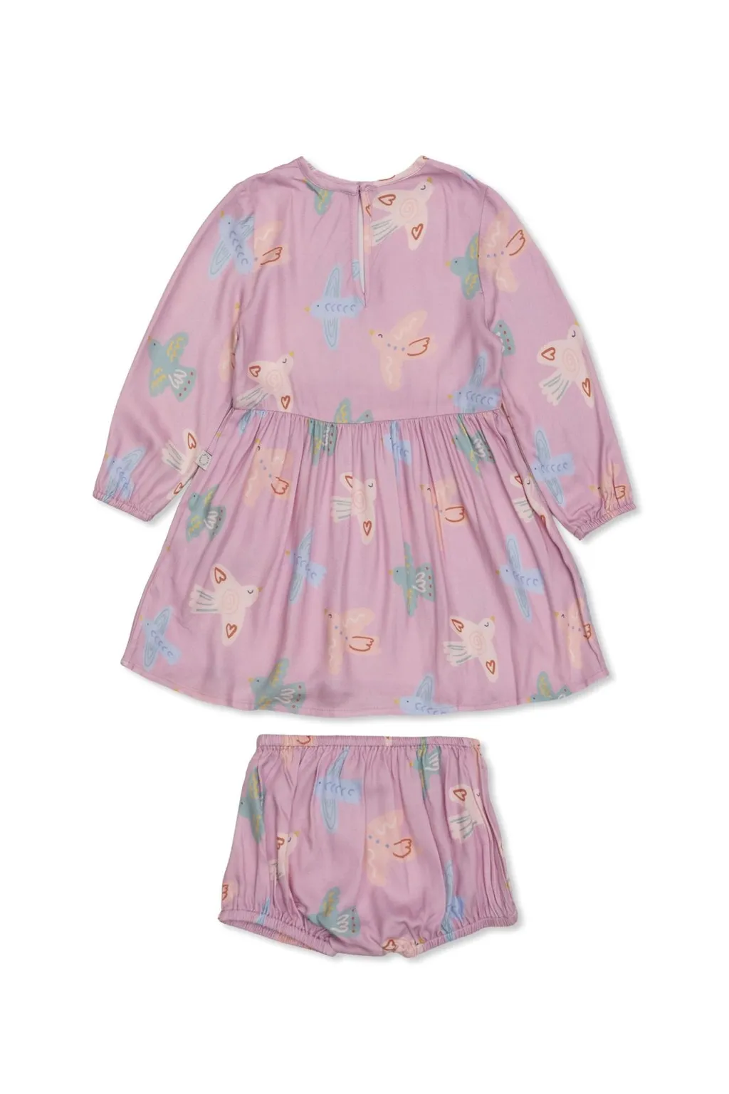 Stella Mccartney Kids Bird-Print Smocked Dress Set