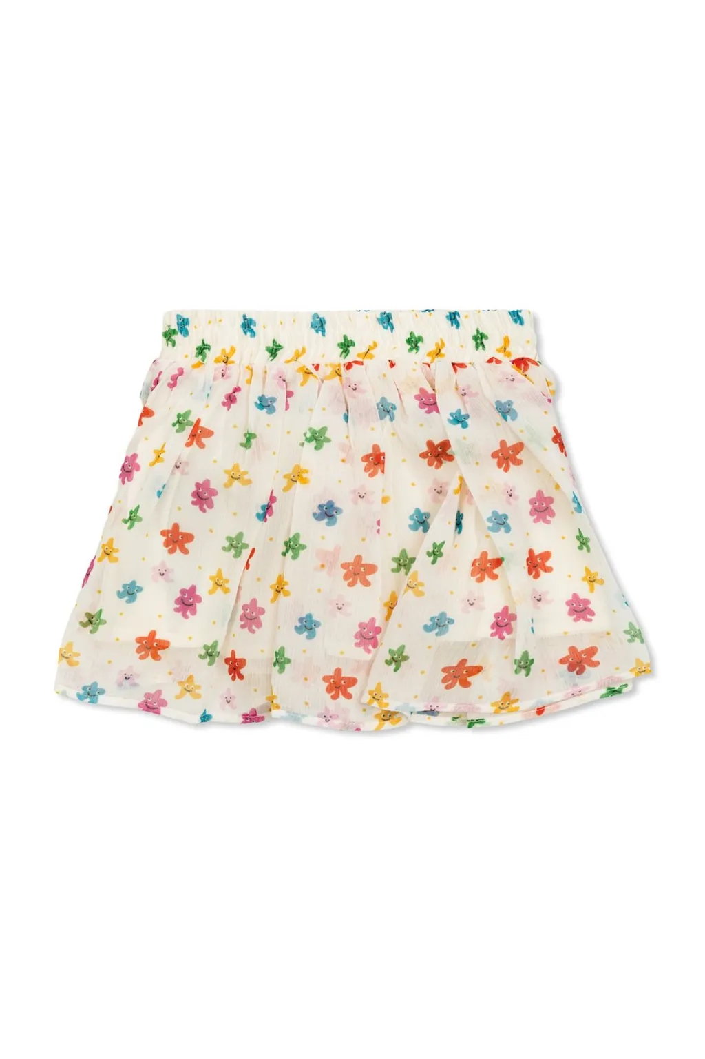 Stella Mccartney Kids All-Over Printed Pleated Skirt