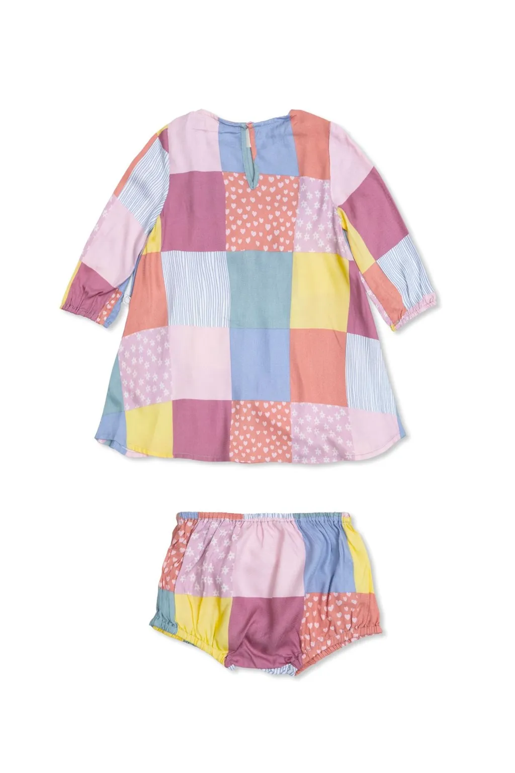 Stella Mccartney Kids Patchwork Bird-Applique Dress Set
