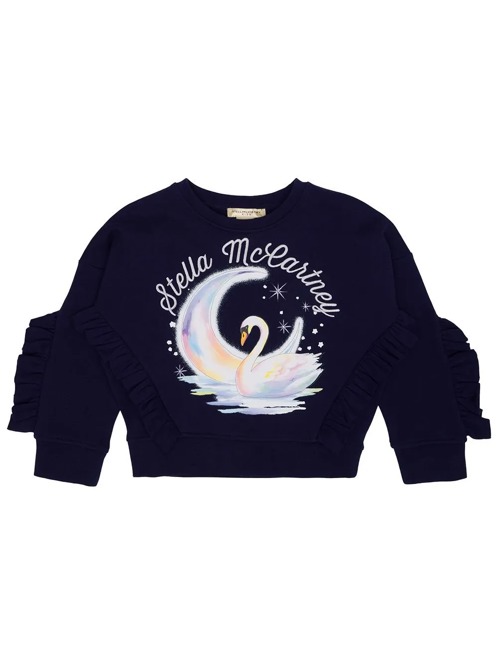 Stella Mccartney Kids Ruffle-Detailed Crewneck Sweatshirt