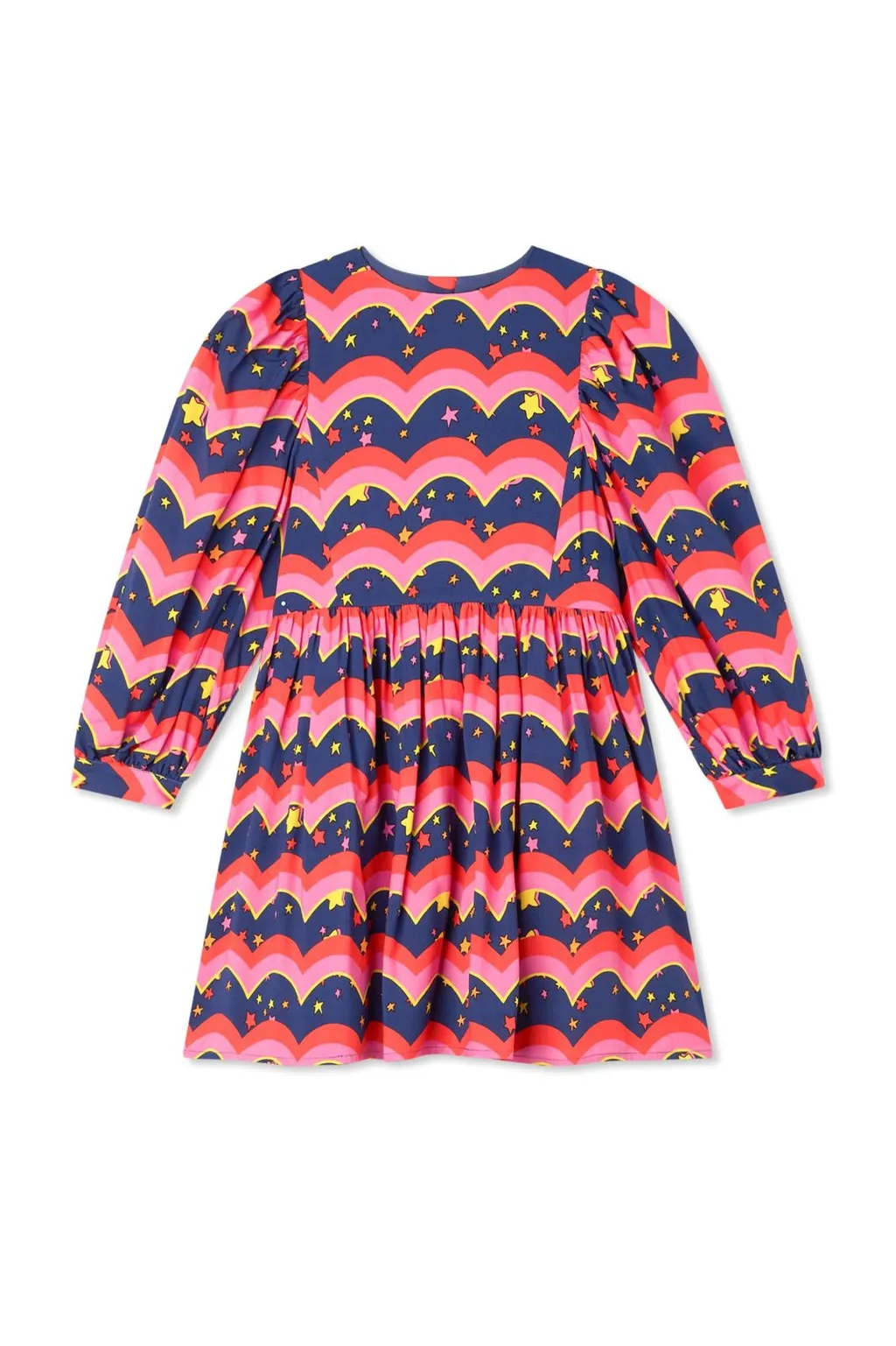 Stella Mccartney Kids Star-Motif Puff-Sleeve Dress