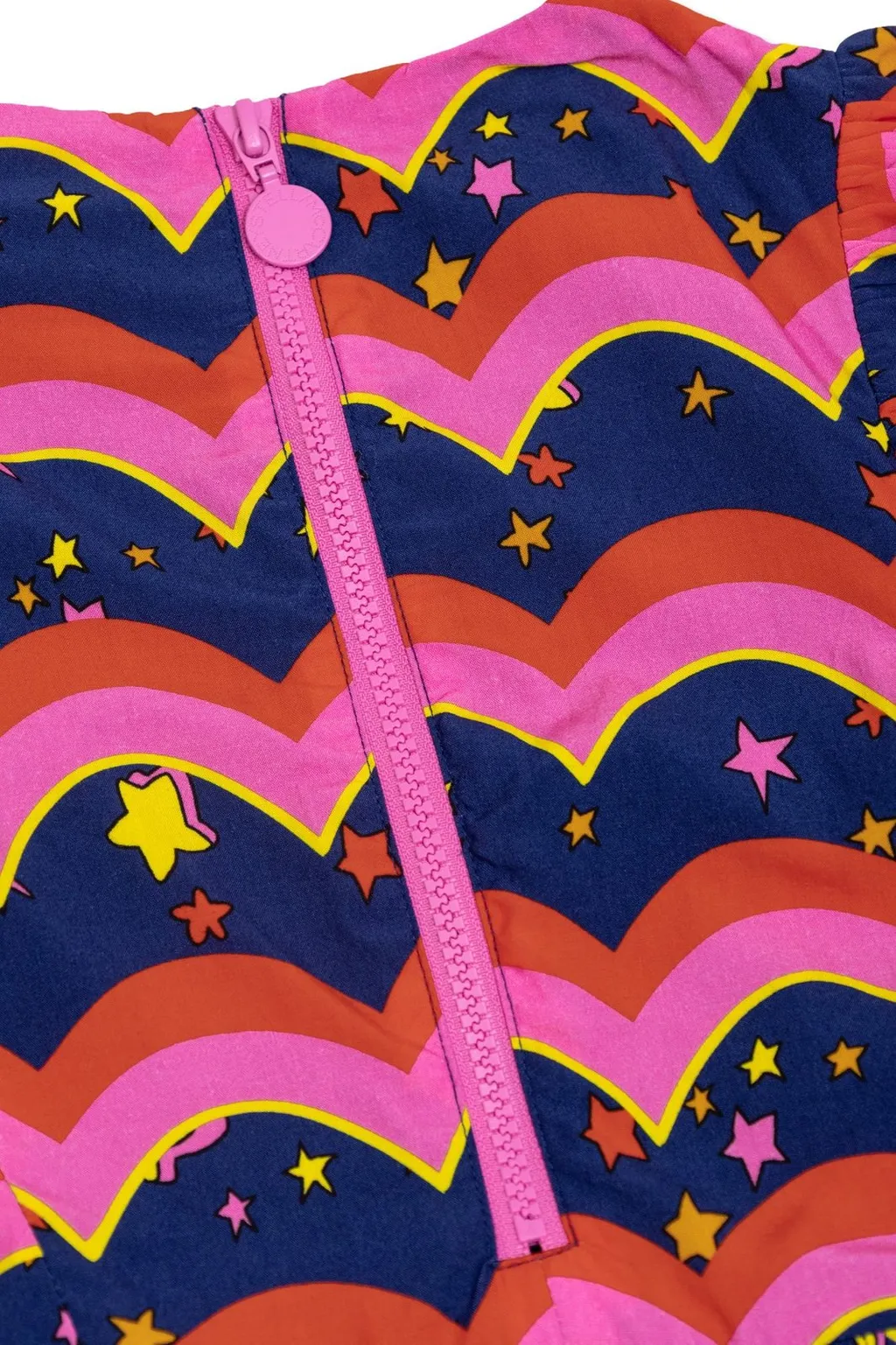 Stella Mccartney Kids Star-Motif Puff-Sleeve Dress