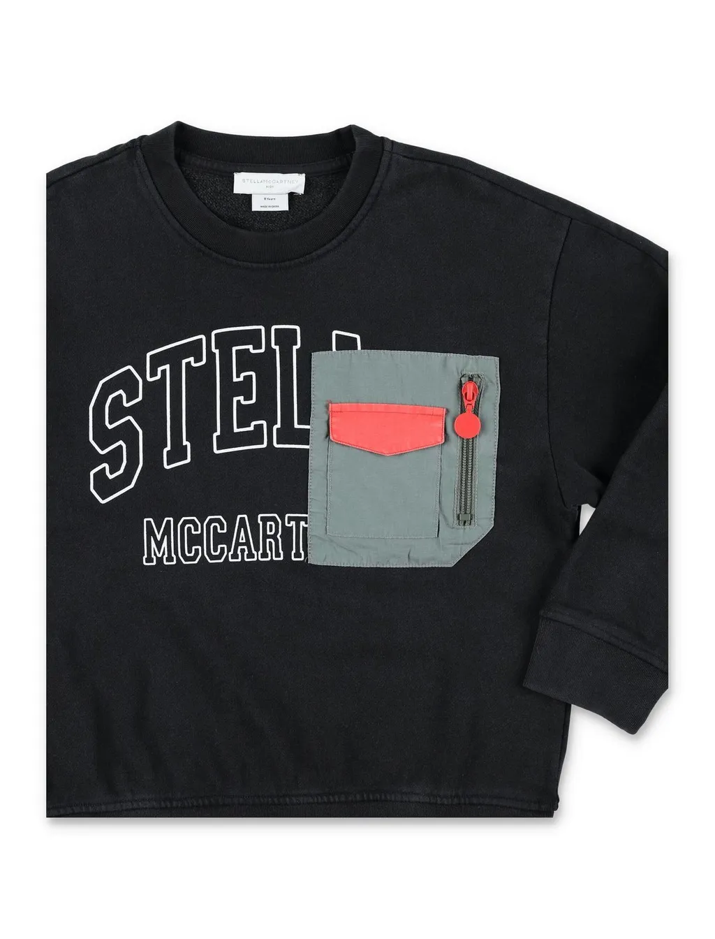 Stella Mccartney Kids Pocket-Patch Crewneck Sweatshirt