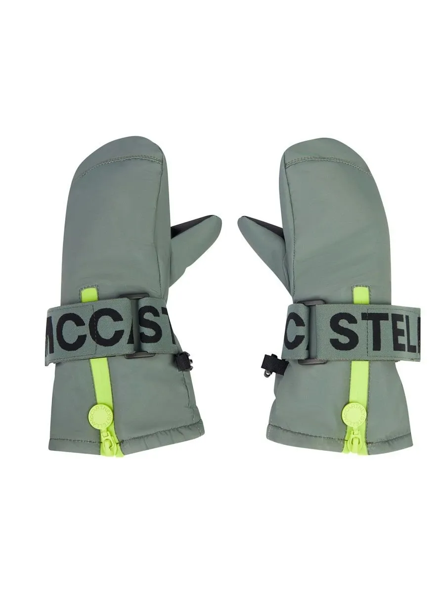 Stella Mccartney Kids Zip Detailed Mittens