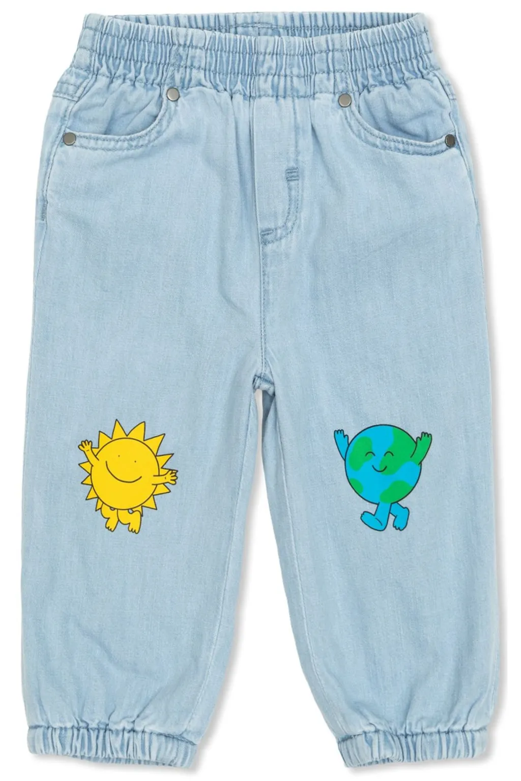 Stella Mccartney Kids Logo Patch Jeans