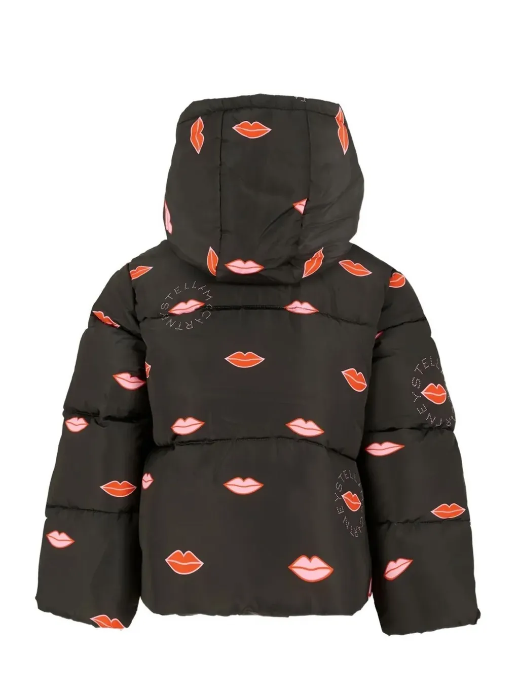 Stella Mccartney Kids Lips Printed Hooded Puffer Jacket