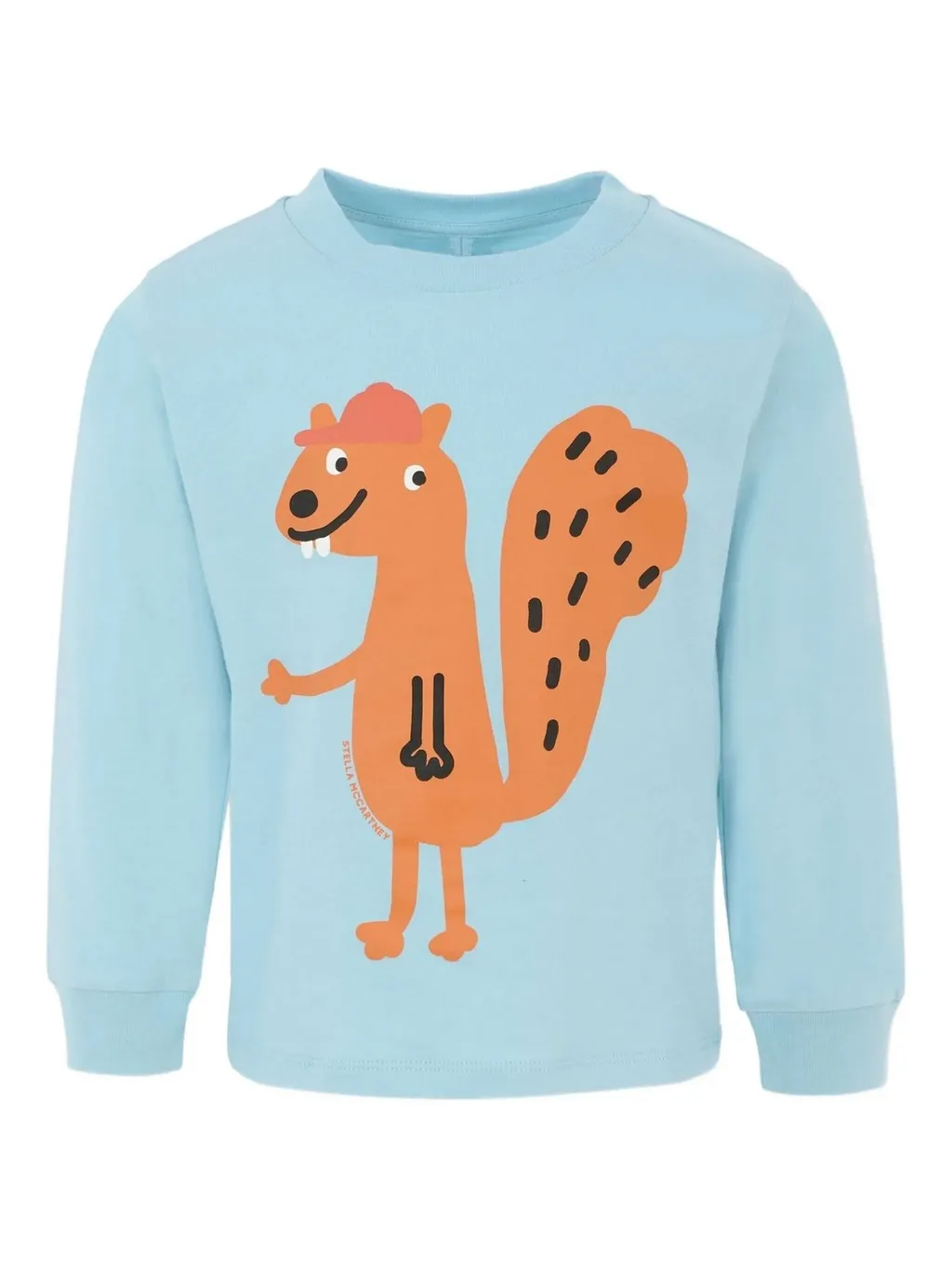 Stella Mccartney Kids Squirrel Printed Long-Sleeved Top