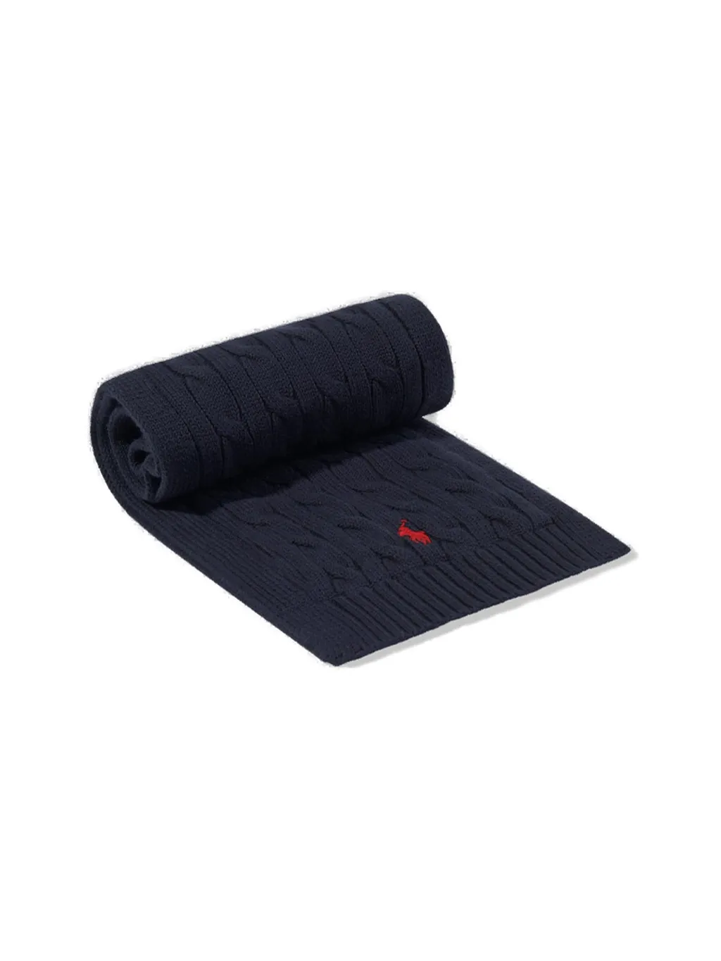 Polo Ralph Lauren Kids Pony Embroidered Cable-Knit Scarf
