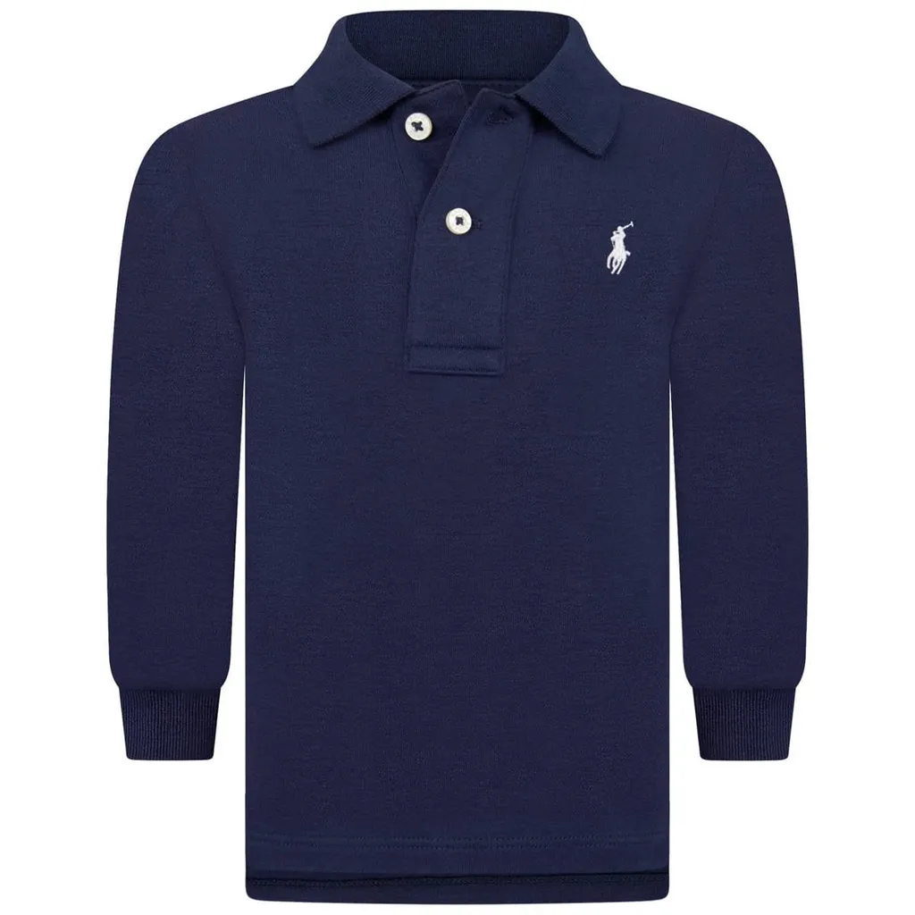 Ralph Lauren Kids Logo-Embroidered Long-Sleeved Polo Shirt