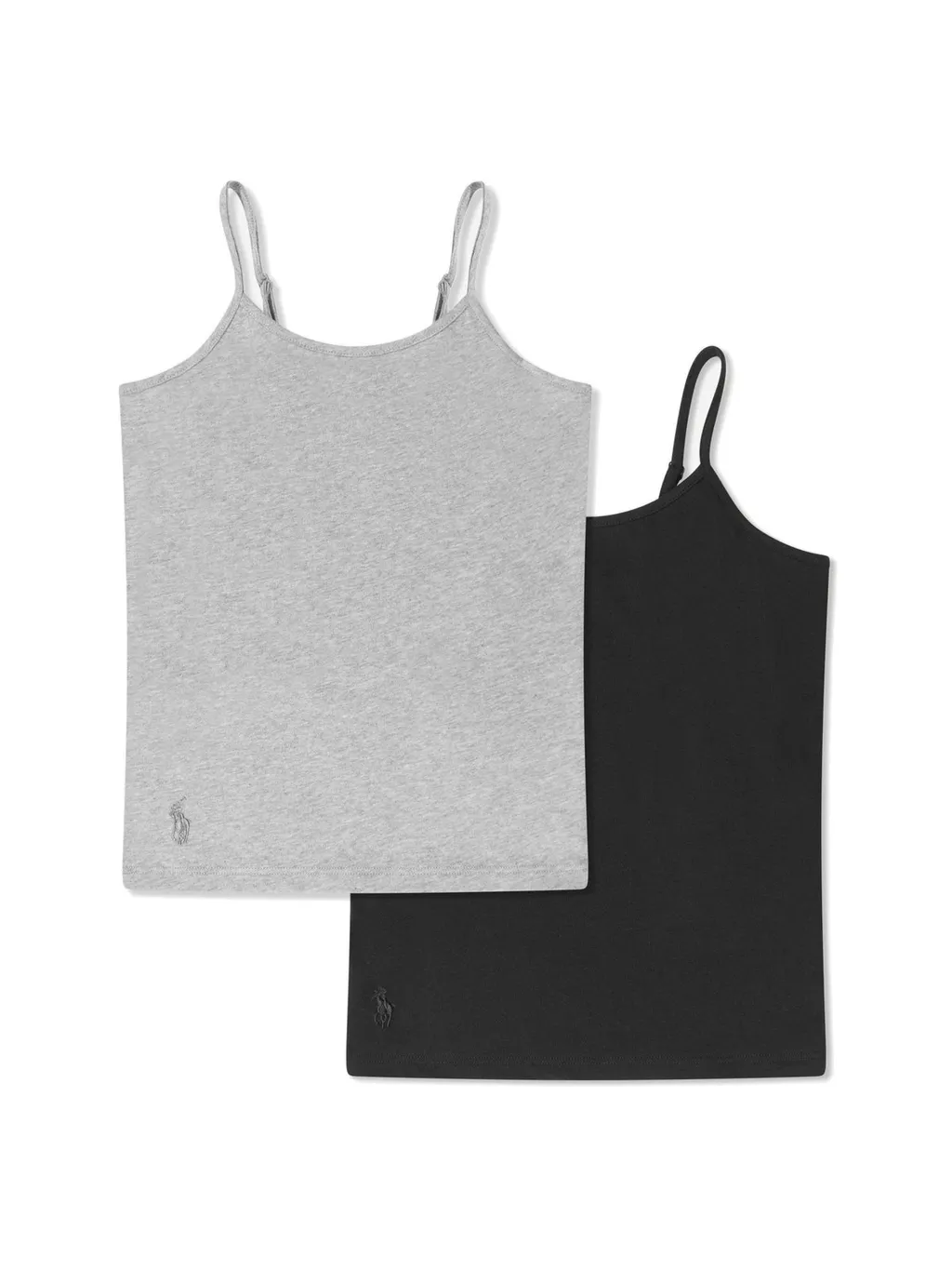 Ralph Lauren Kids Pony Embroidered Jersey 2 Packs Of Camisoles