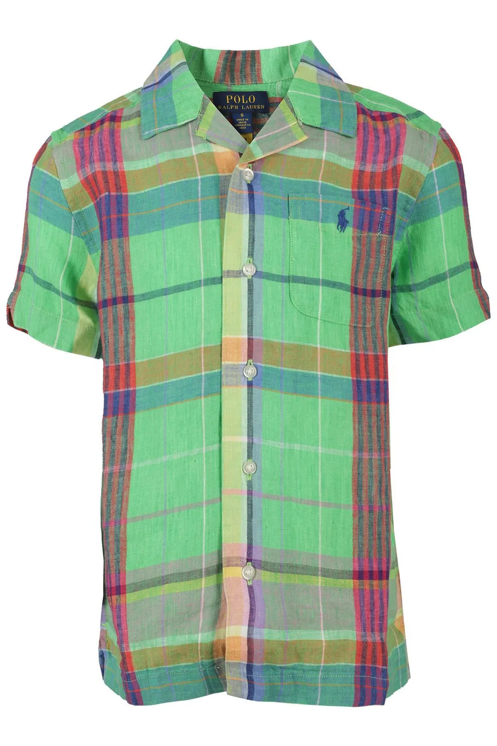Ralph Lauren Kids Logo Embroidered Checked Shirt