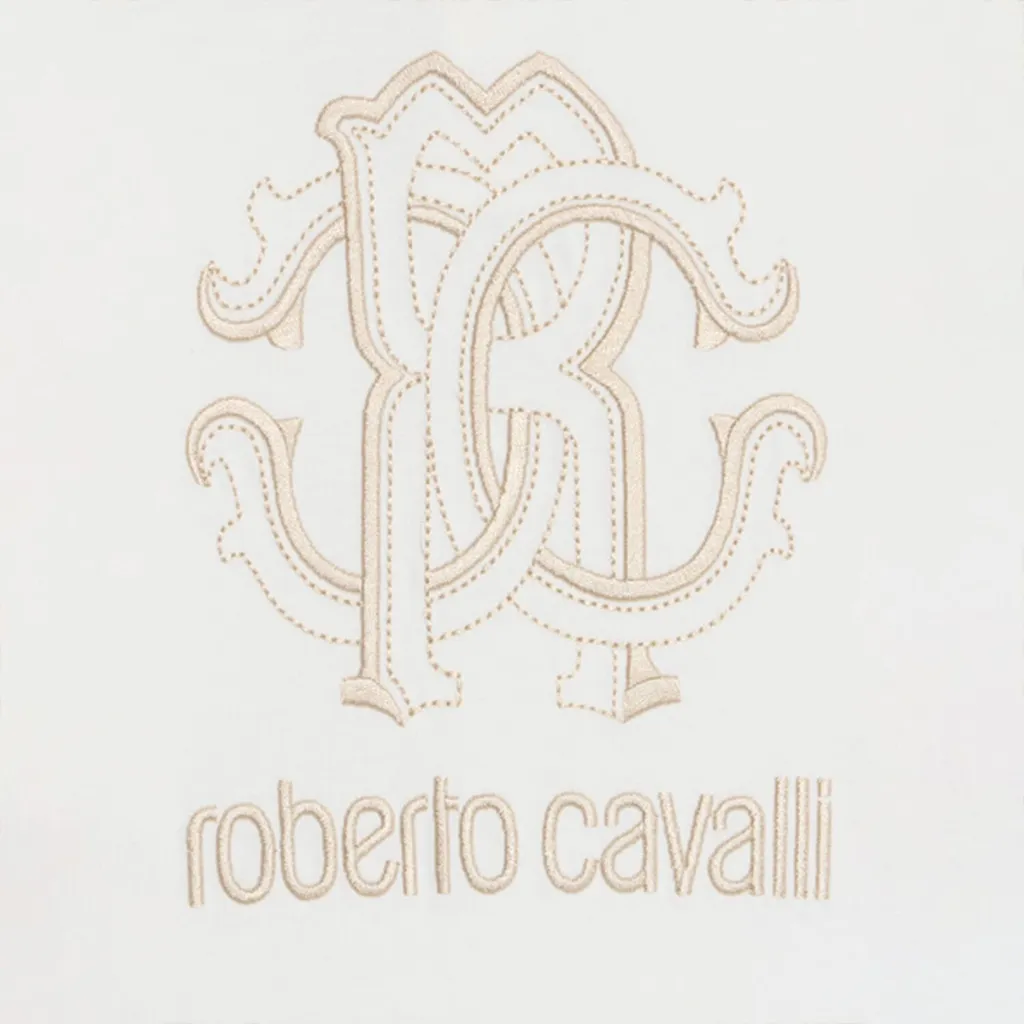 Roberto Cavalli Kids Logo Embroidered T-Shirt