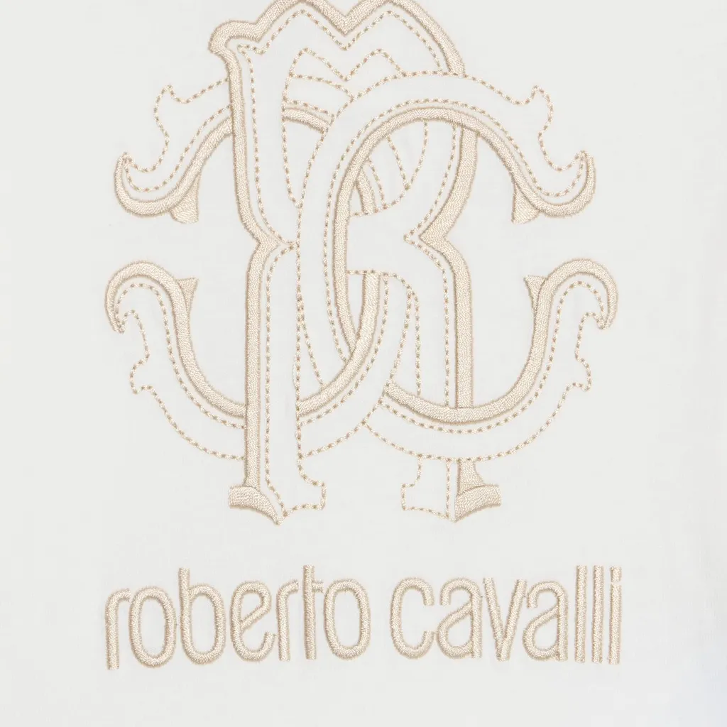Roberto Cavalli Kids Logo Embroidered T-Shirt