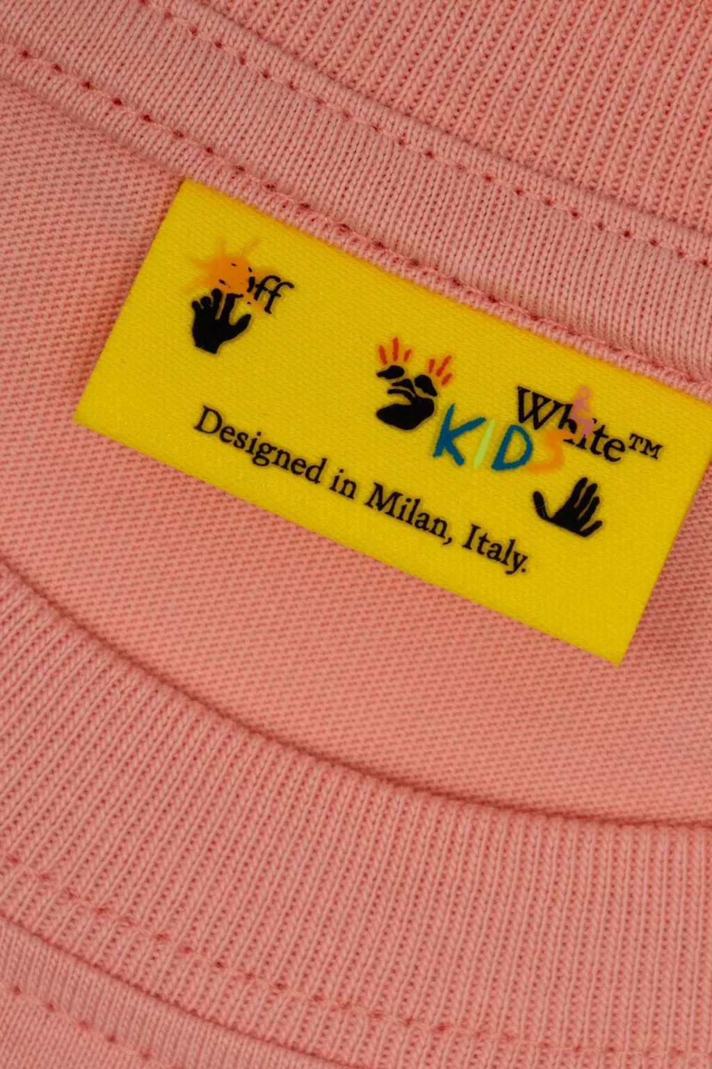 Off-White Kids Logo Printed Crewneck T-Shirt