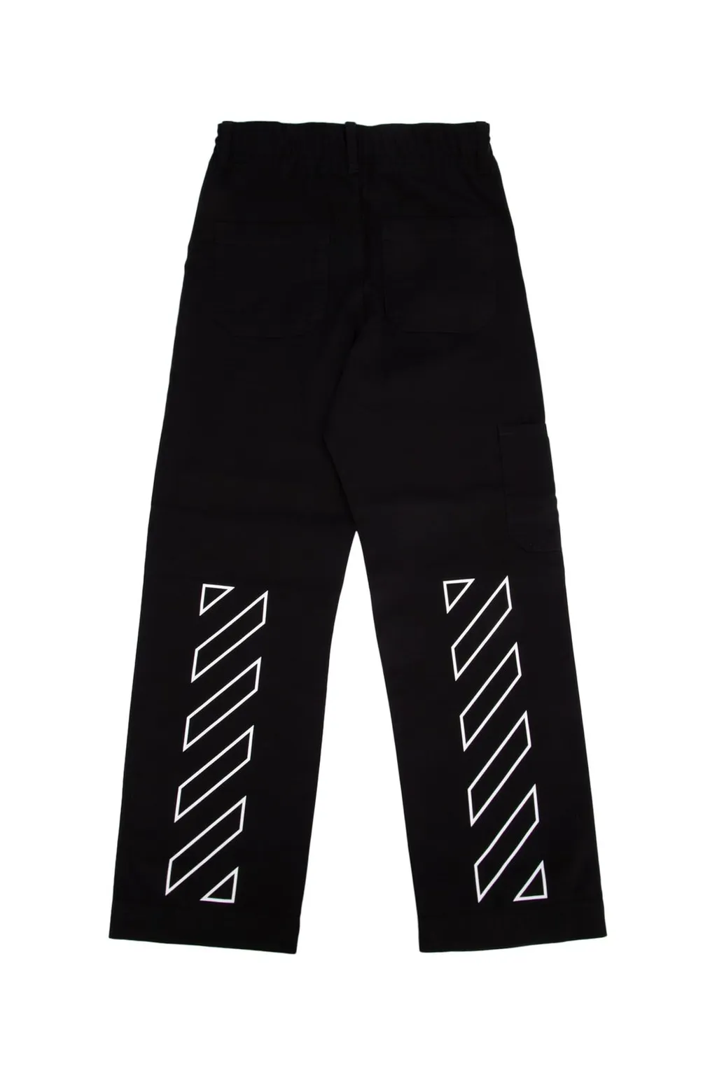Off-White Kids Off Stamp Printed Straight Leg Trousers