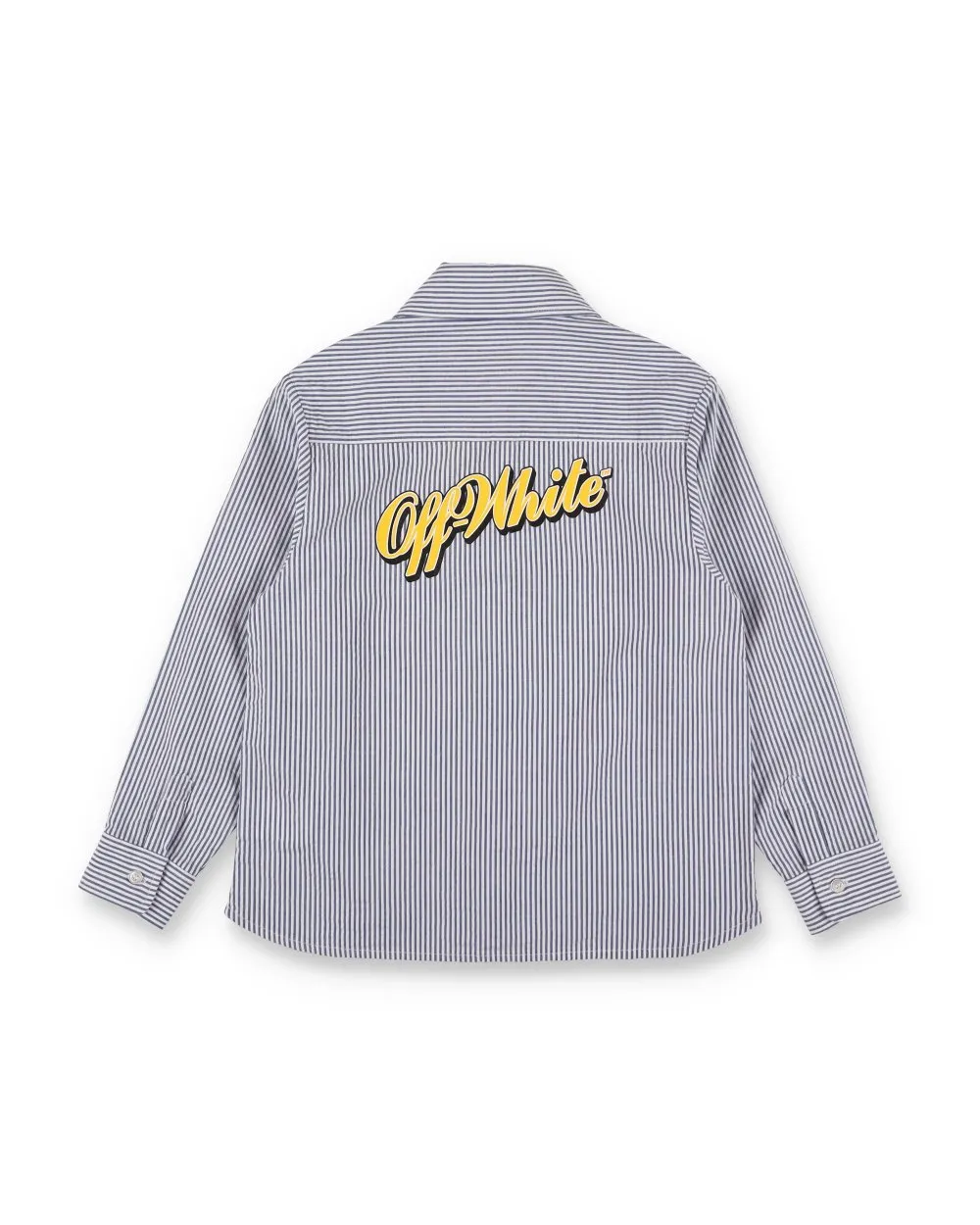 Off-White Kids Logo-Printed Striped Shirt
