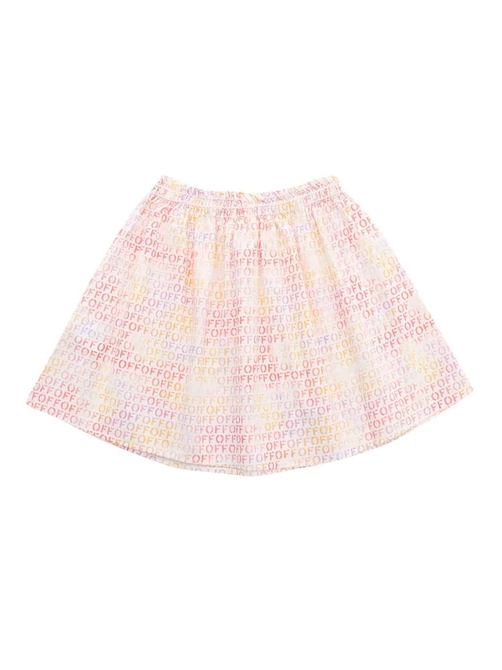 Off-White Kids All-Over Logo Printed Flared Skirt
