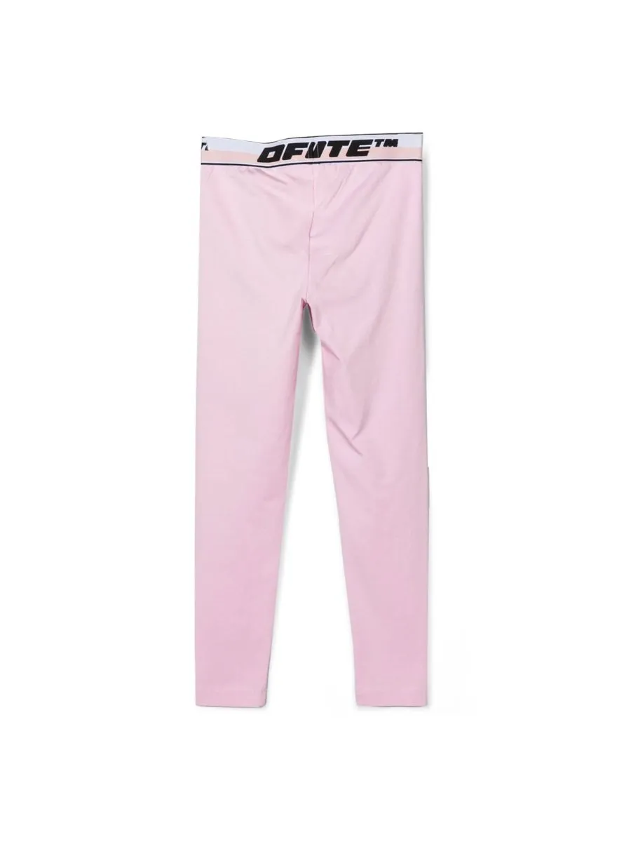 Off-White Kids Logo Waistband Leggings
