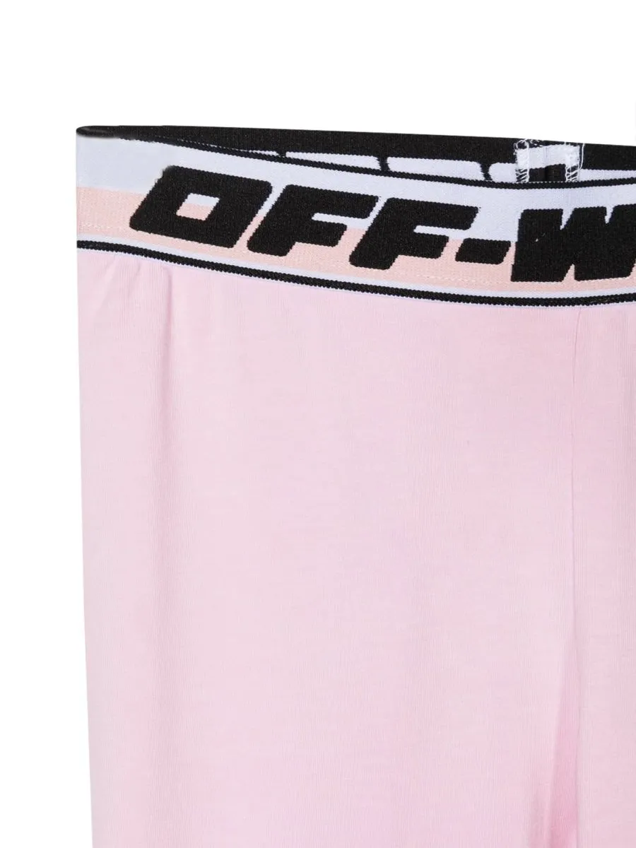 Off-White Kids Logo Waistband Leggings