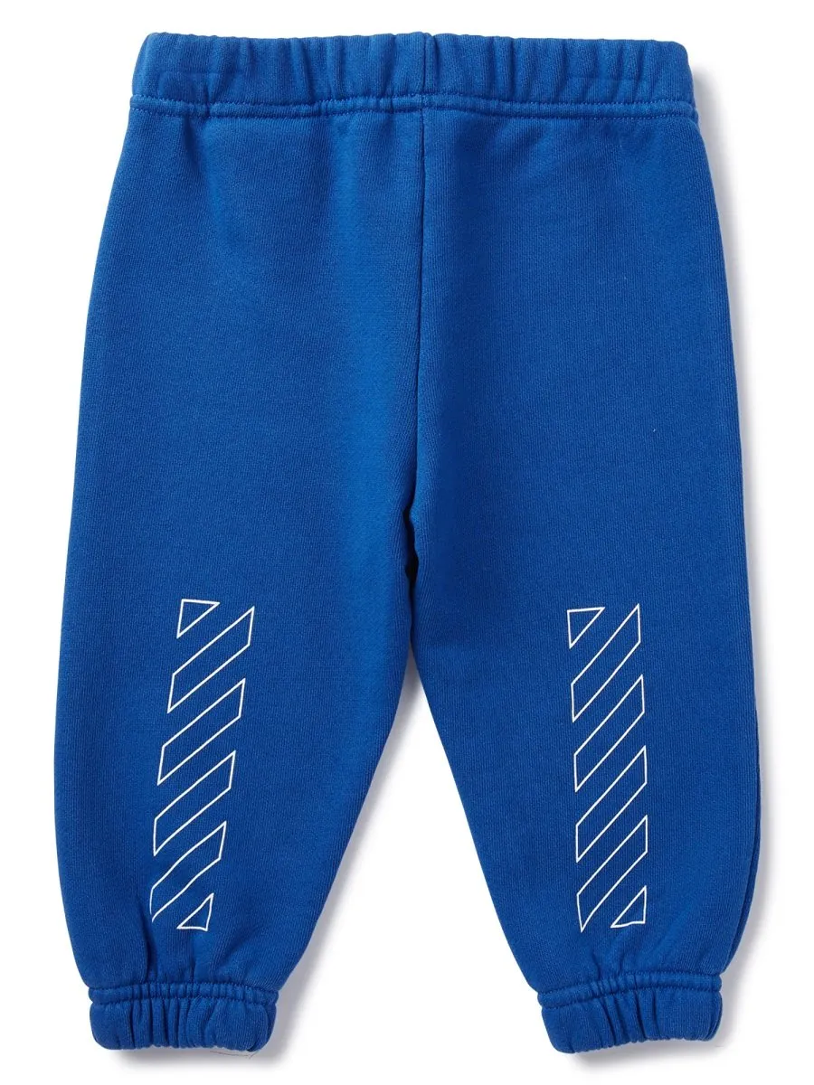 Off-White Kids Logo Printed High Waist Pants
