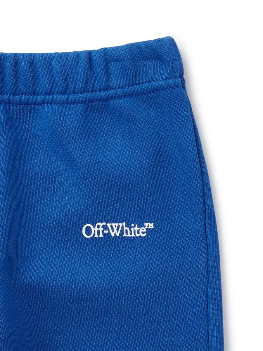 Off-White Kids Logo Printed High Waist Pants