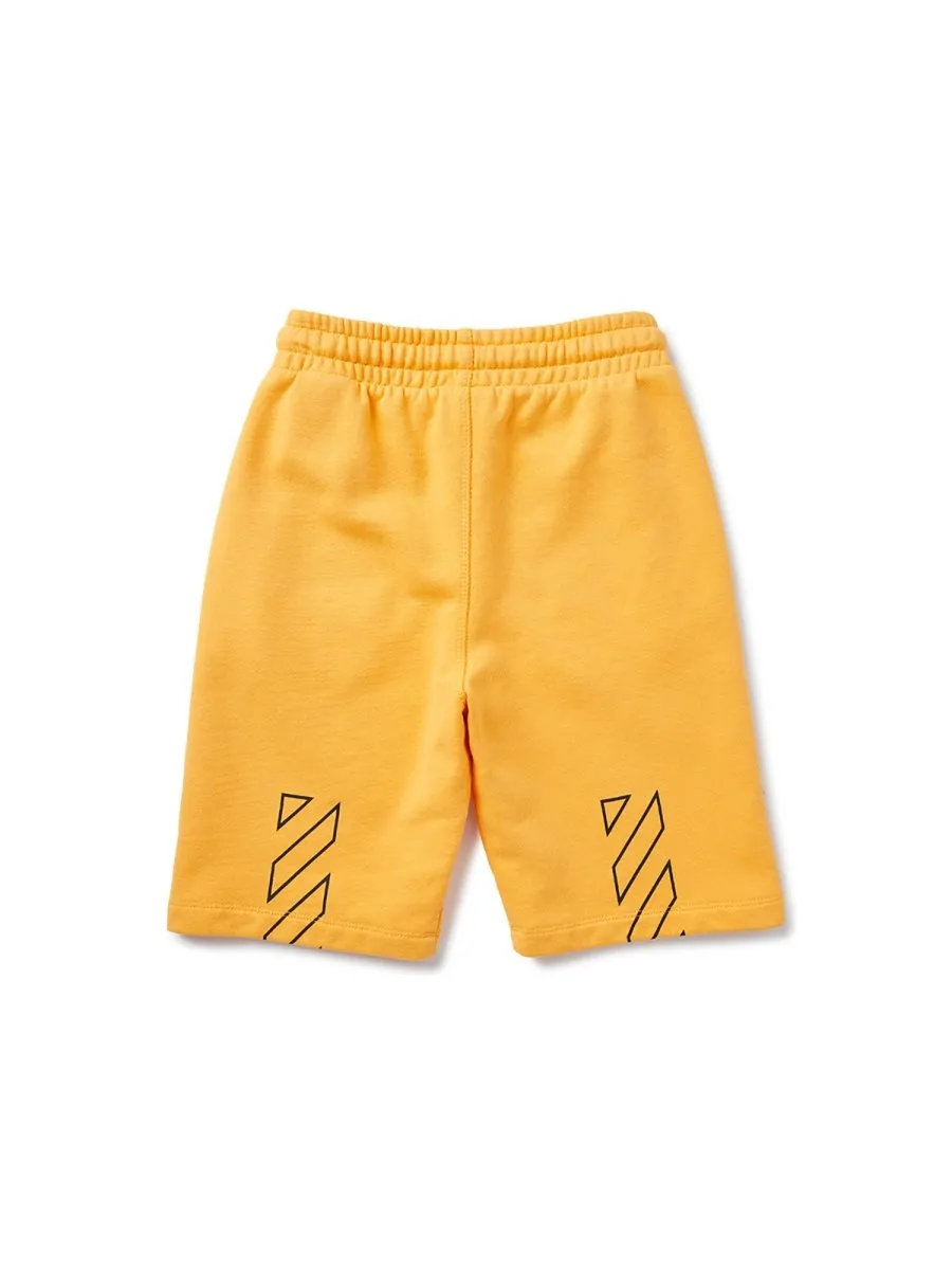Off-White Kids Bookish Logo Printed Shorts