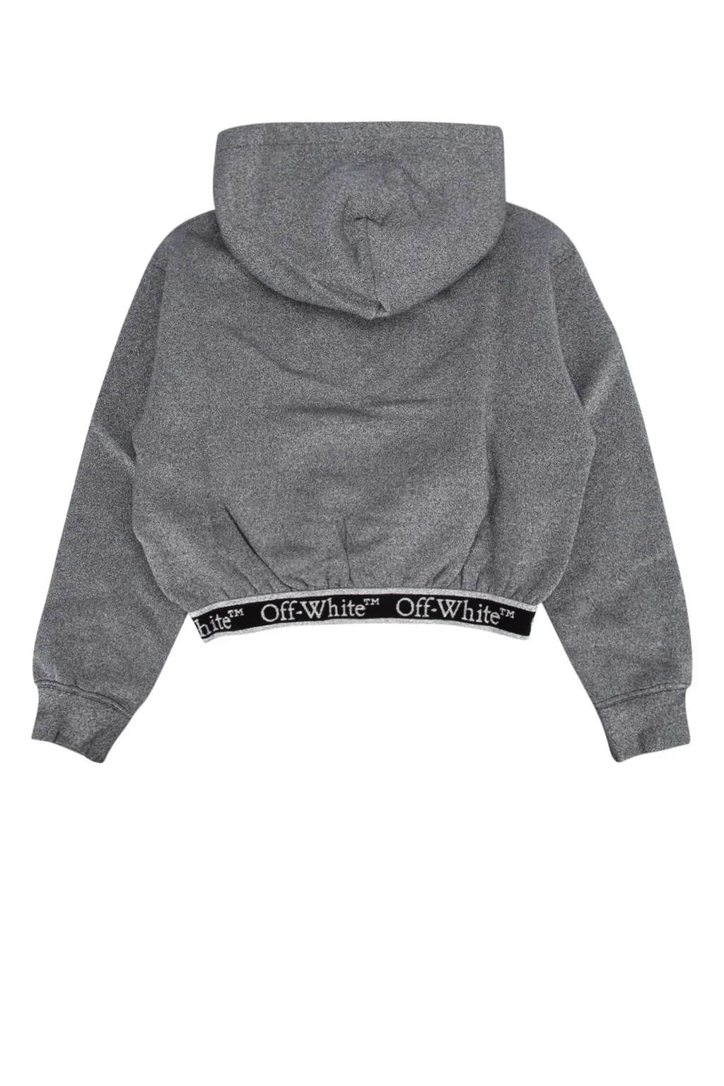 Off-White Kids Bookish Logo Band Metallic Effect Hoodie