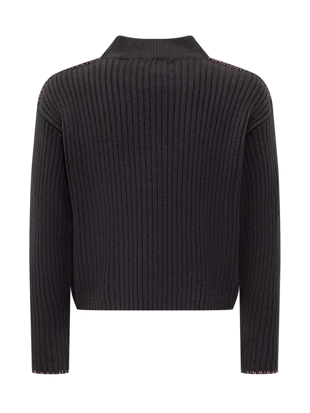 Off-White Kids Off Stamp Logo Embroidered Knitted Jumper