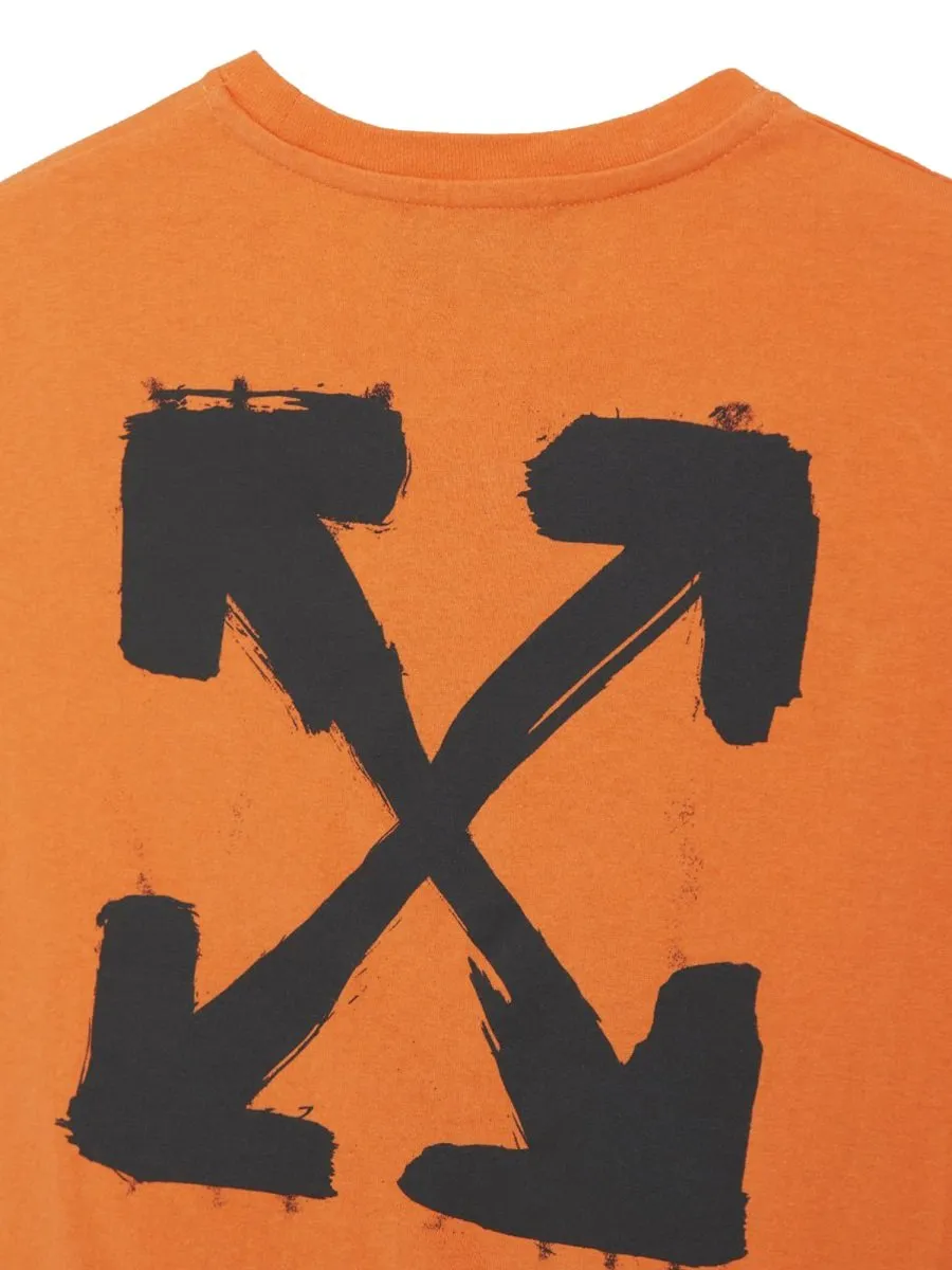 Off-White Kids Logo Printed Crewneck T-Shirt