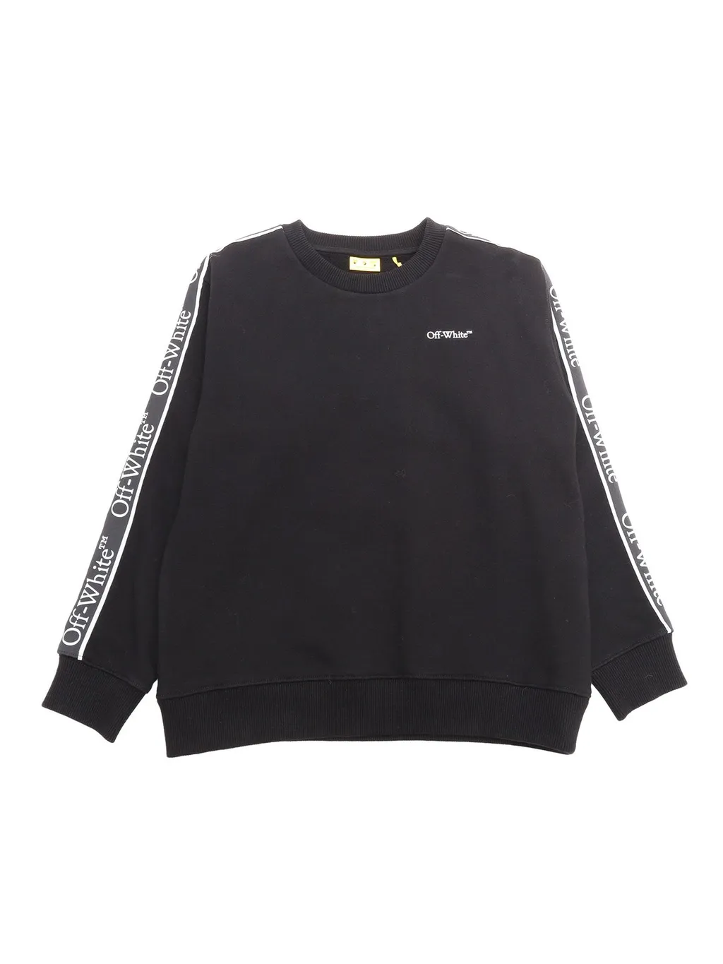 Off-White Kids Bookish Logo Band Crewneck Sweatshirt