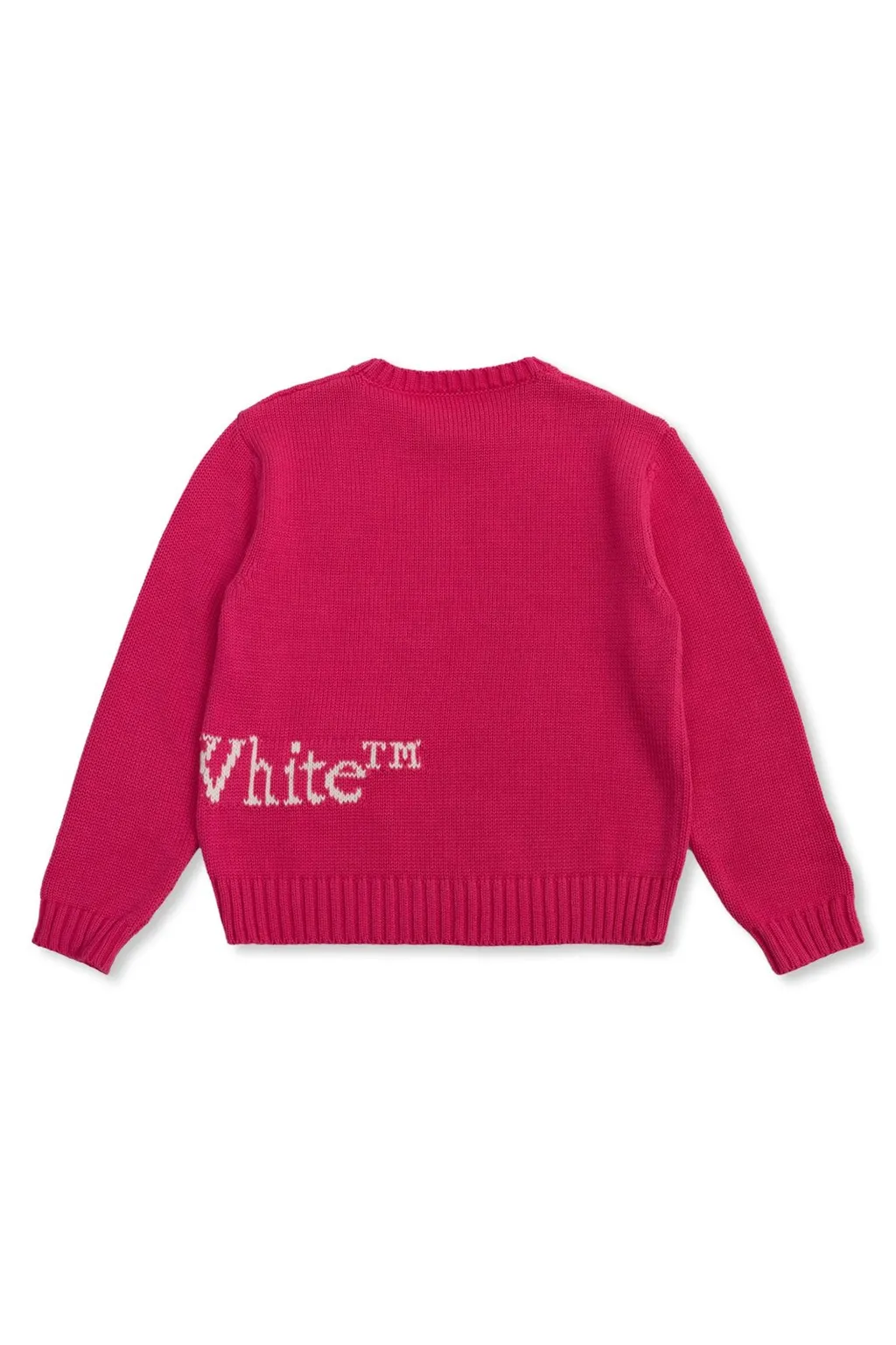 Off-White Kids Logo-Printed Crewneck Knitted Jumper