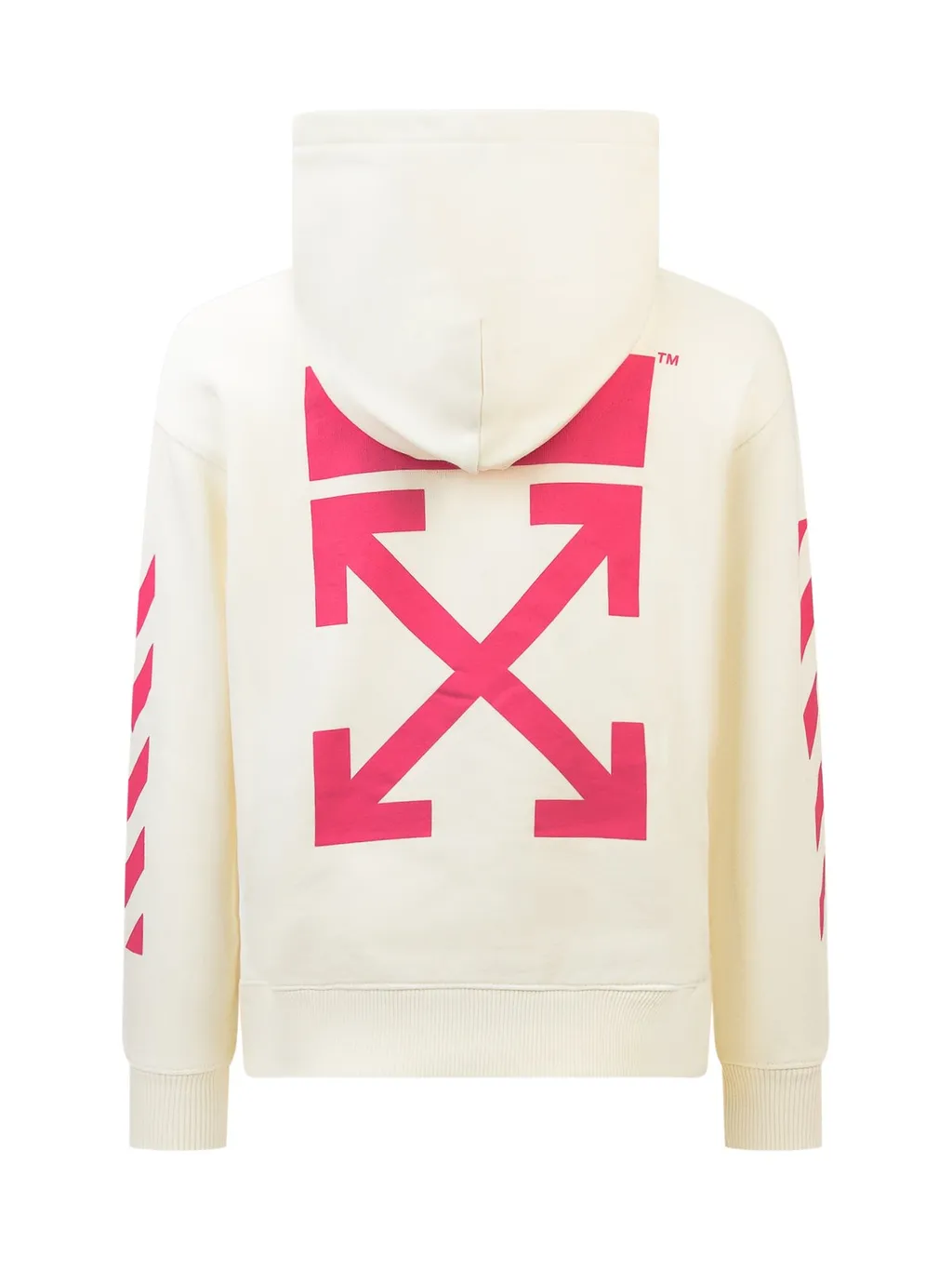 Off-White Kids Logo Printed Straight Hem Hoodie