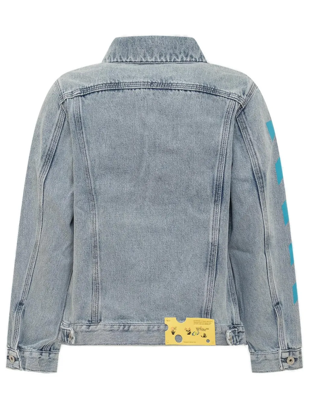 Off-White Kids Diag-Stripe Printed Denim Jacket