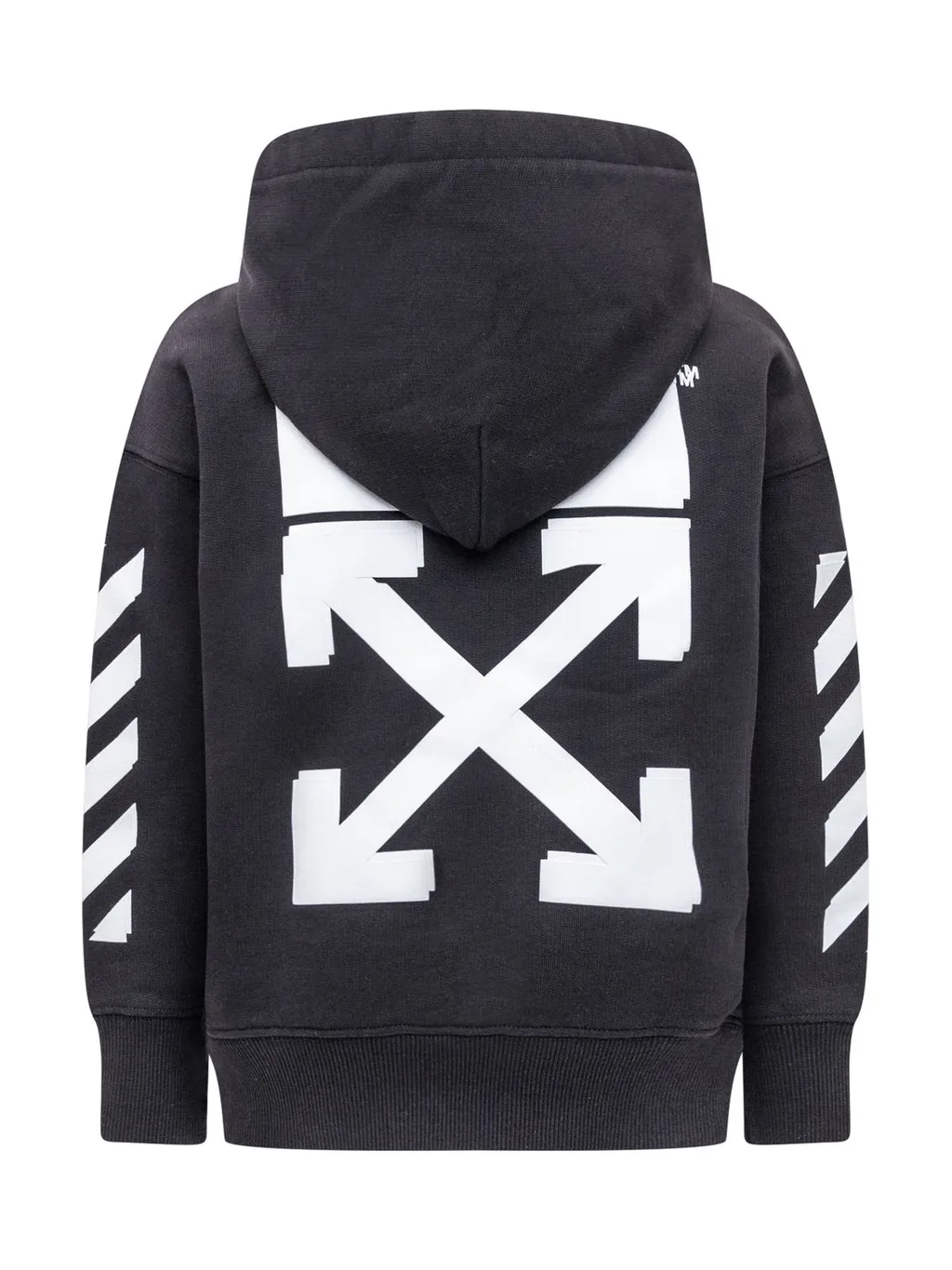 Off-White Kids Side Striped Printed Hoodie