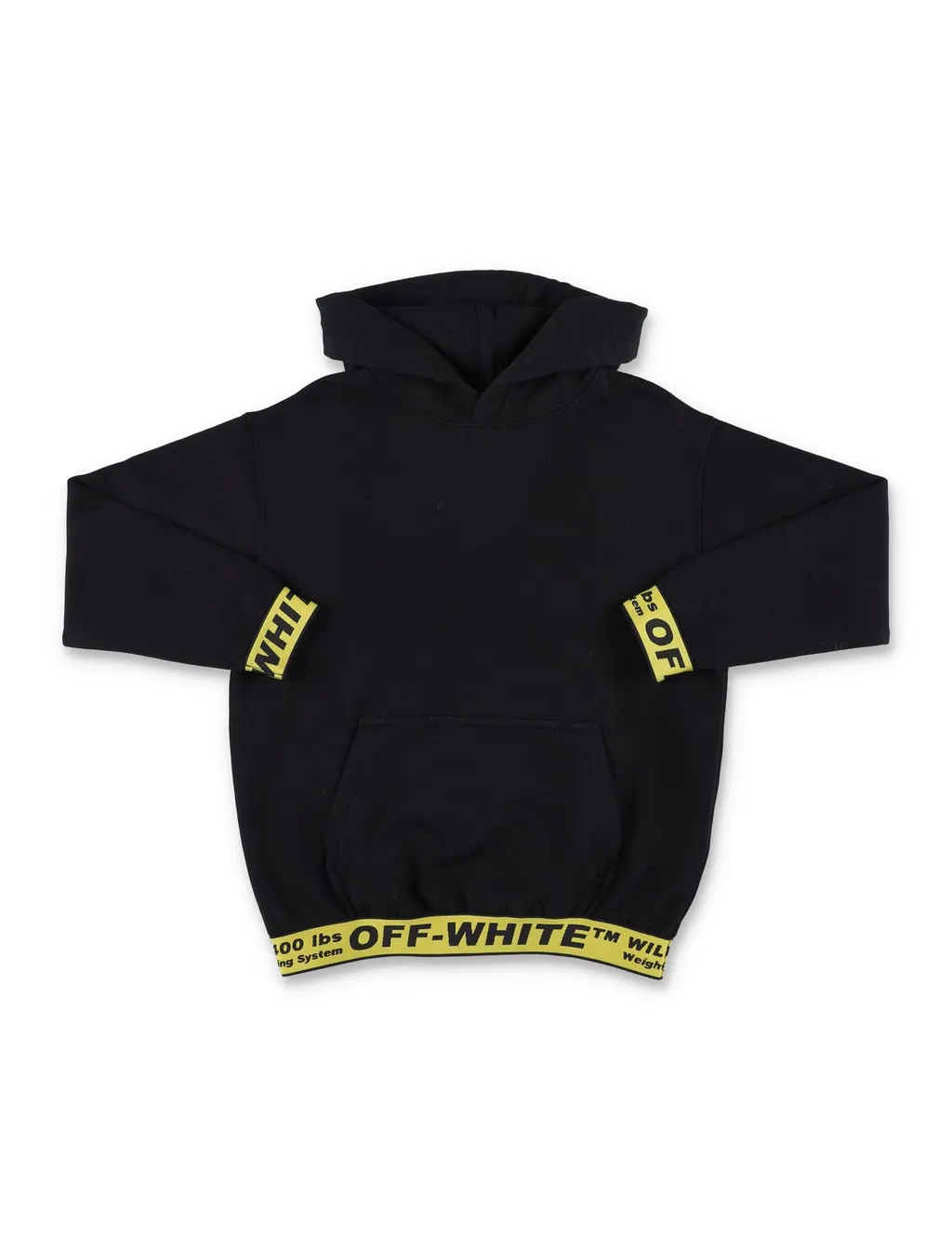 Off-White Kids Logo Embroidered Long Sleeved Hoodie