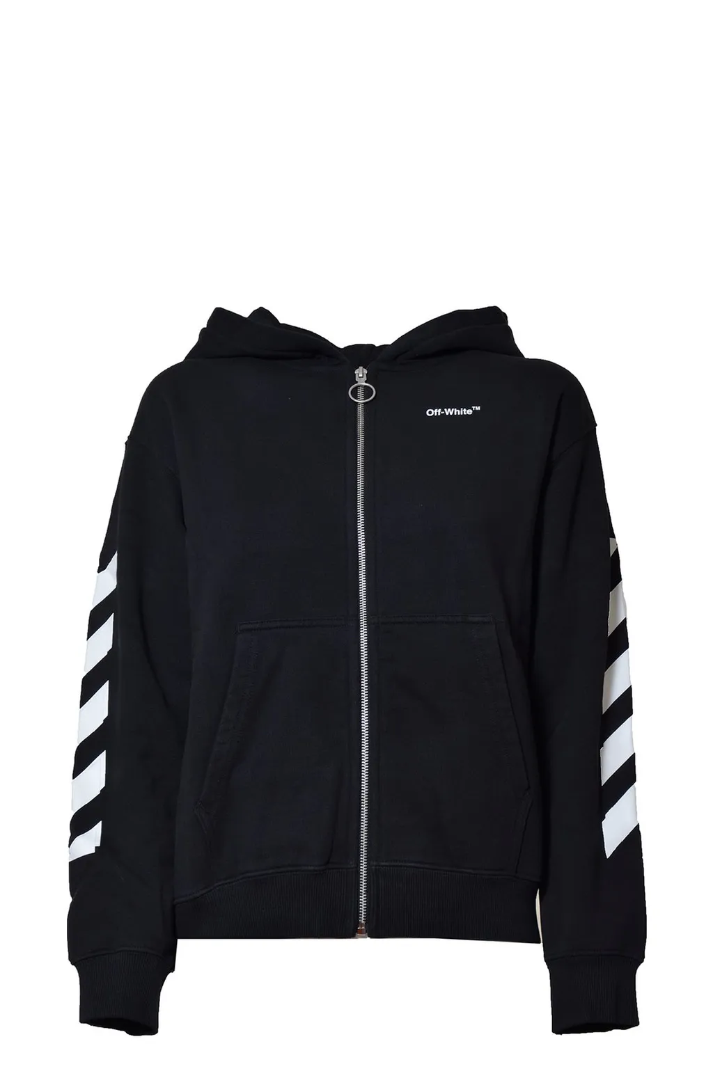 Off-White Kids Arrow Printed Zipped Hoodie