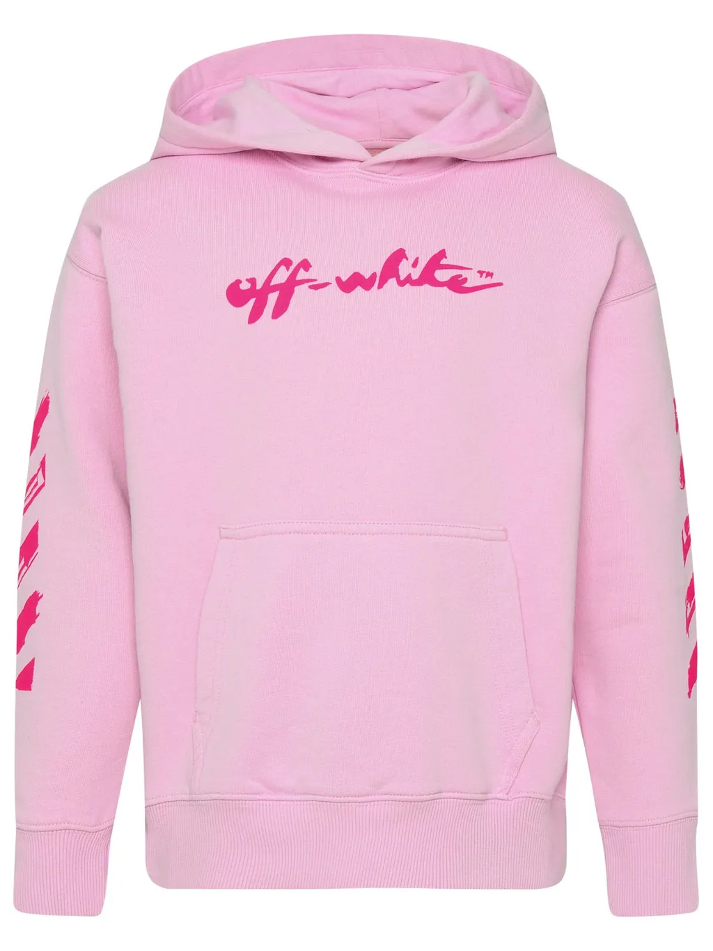 Off-White Kids Logo Printed Long-Sleeved Hoodie