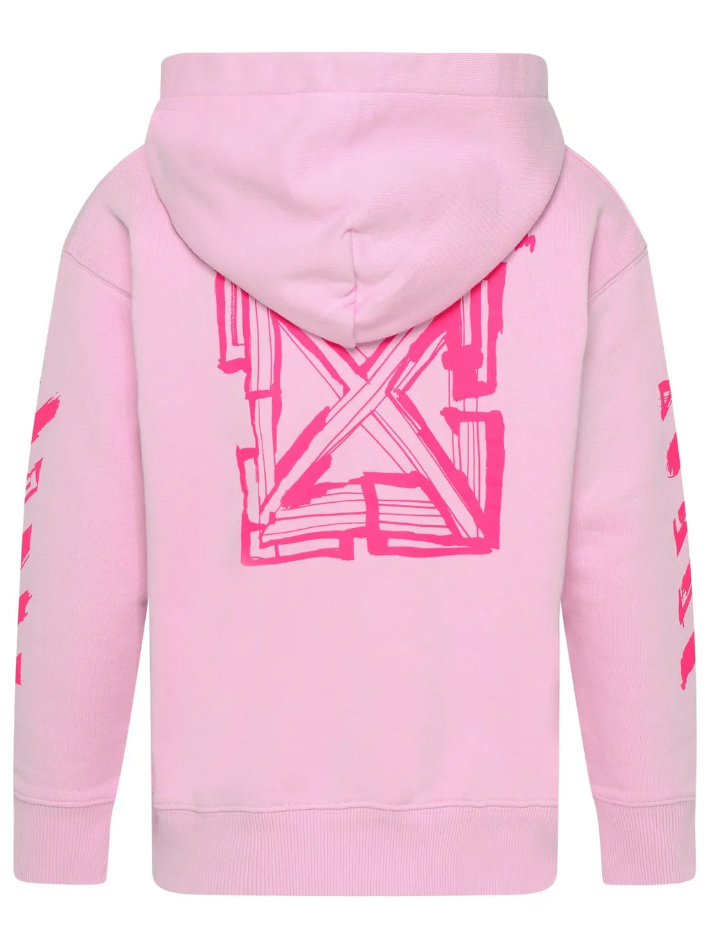 Off-White Kids Logo Printed Long-Sleeved Hoodie