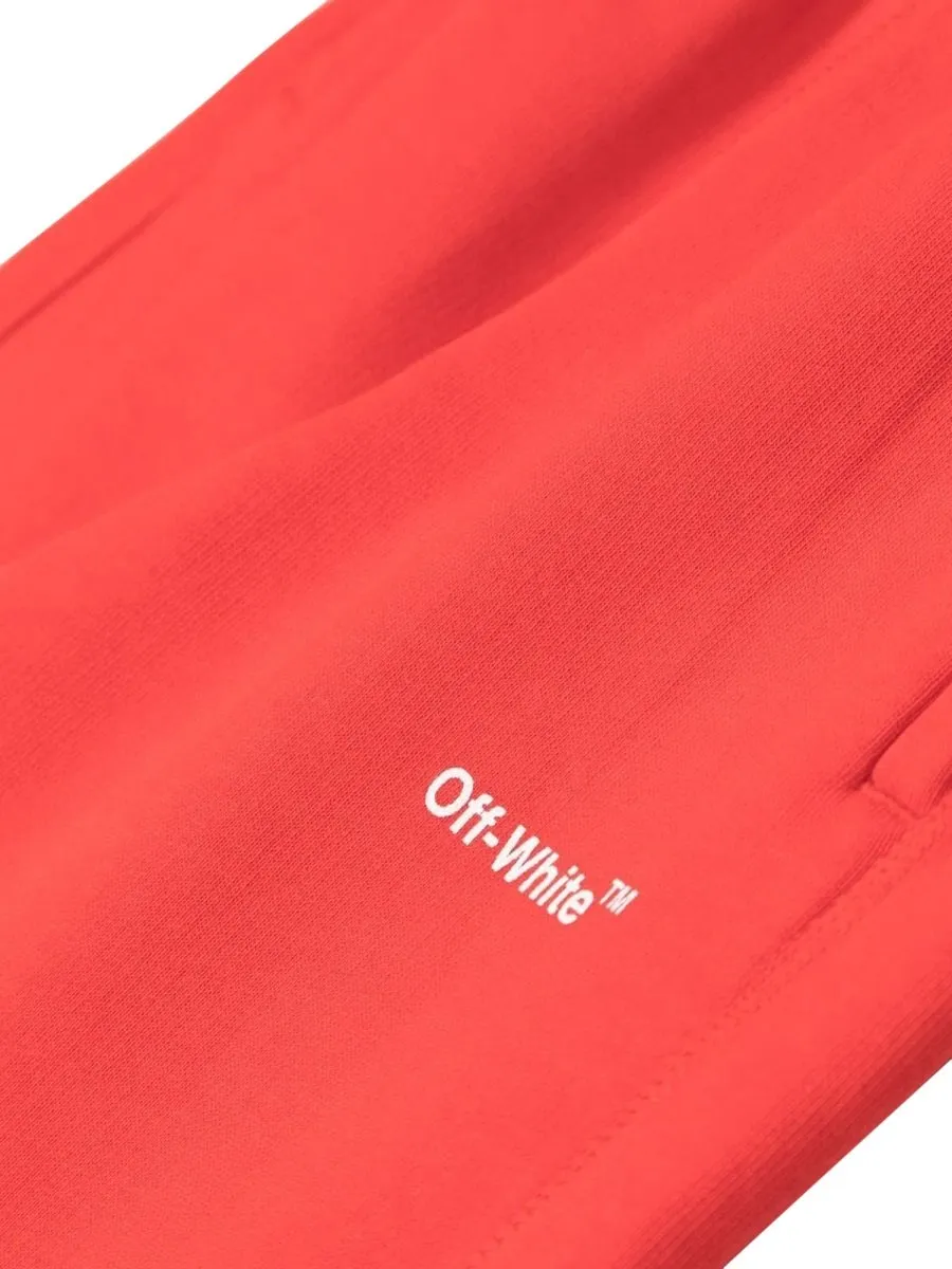 Off-White Kids Logo Diag-Stripe Drawstring Track Pants
