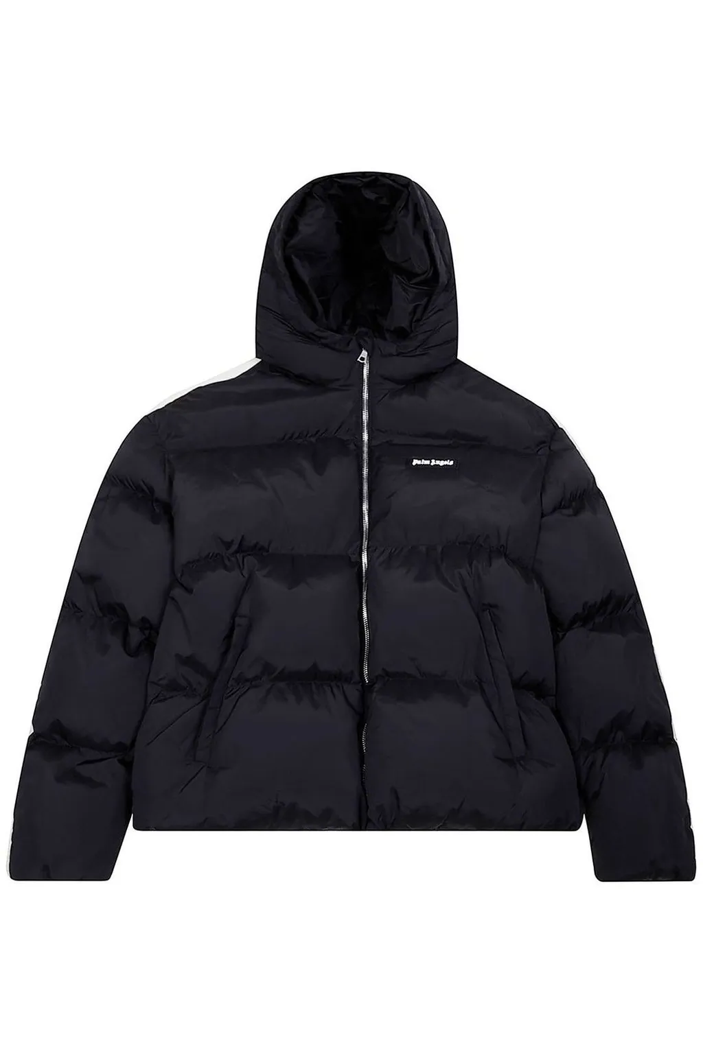 Palm Angels Kids Zip-Up Hooded Jacket