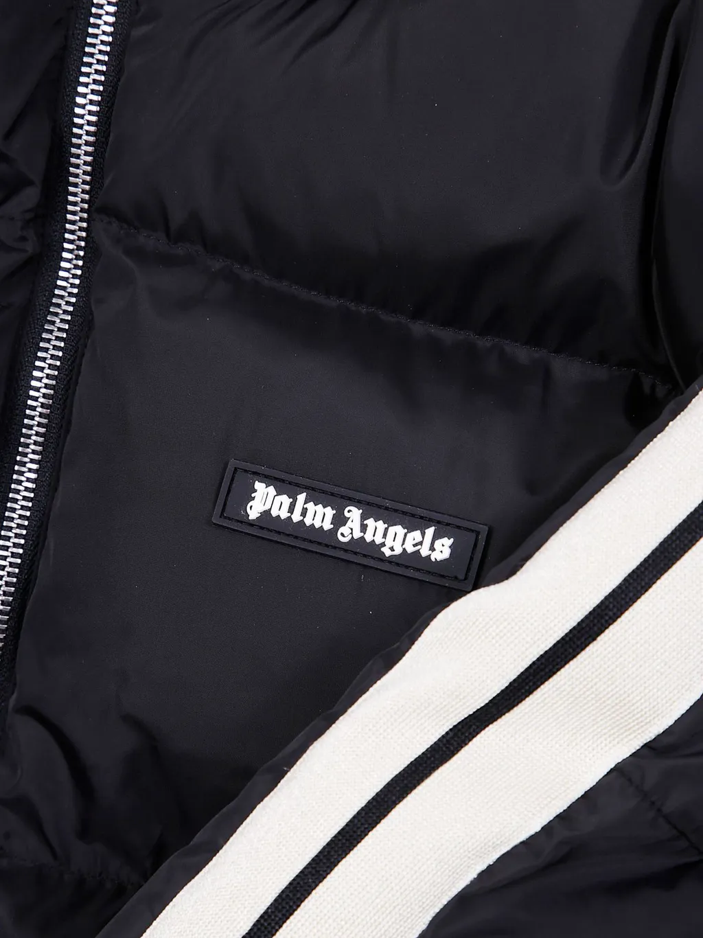 Palm Angels Kids Zip-Up Hooded Jacket