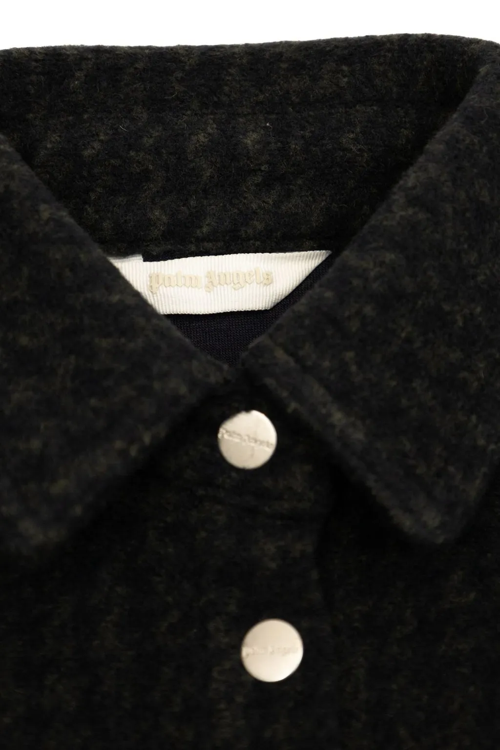Palm Angels Kids Houndstooth Pattern Buttoned Jacket