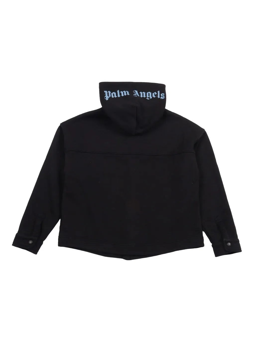 Palm Angels Kids Logo Printed Hooded Jacket